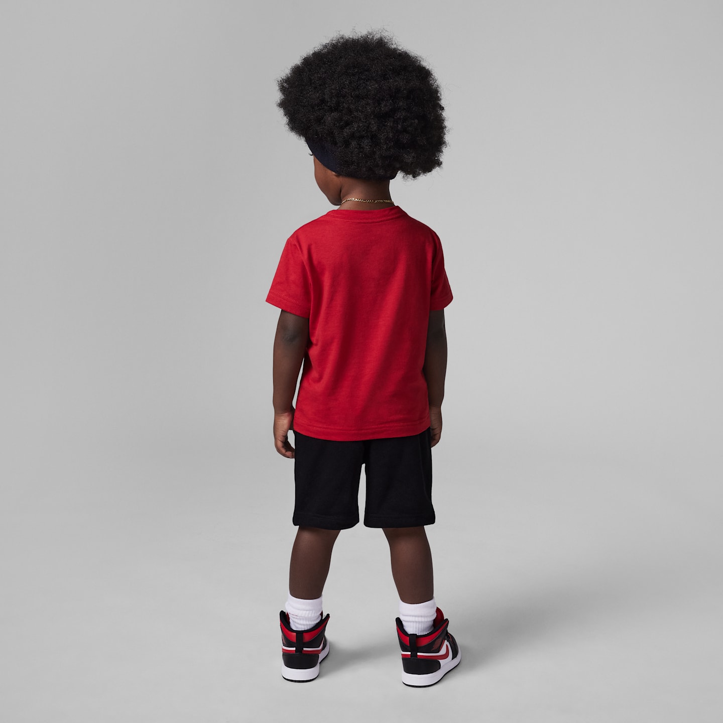 Детский комплект Jordan Jumbo Jumpman из шорт и футболки, 2 предмета, для малышей, цвет: Чёрный — фото 2