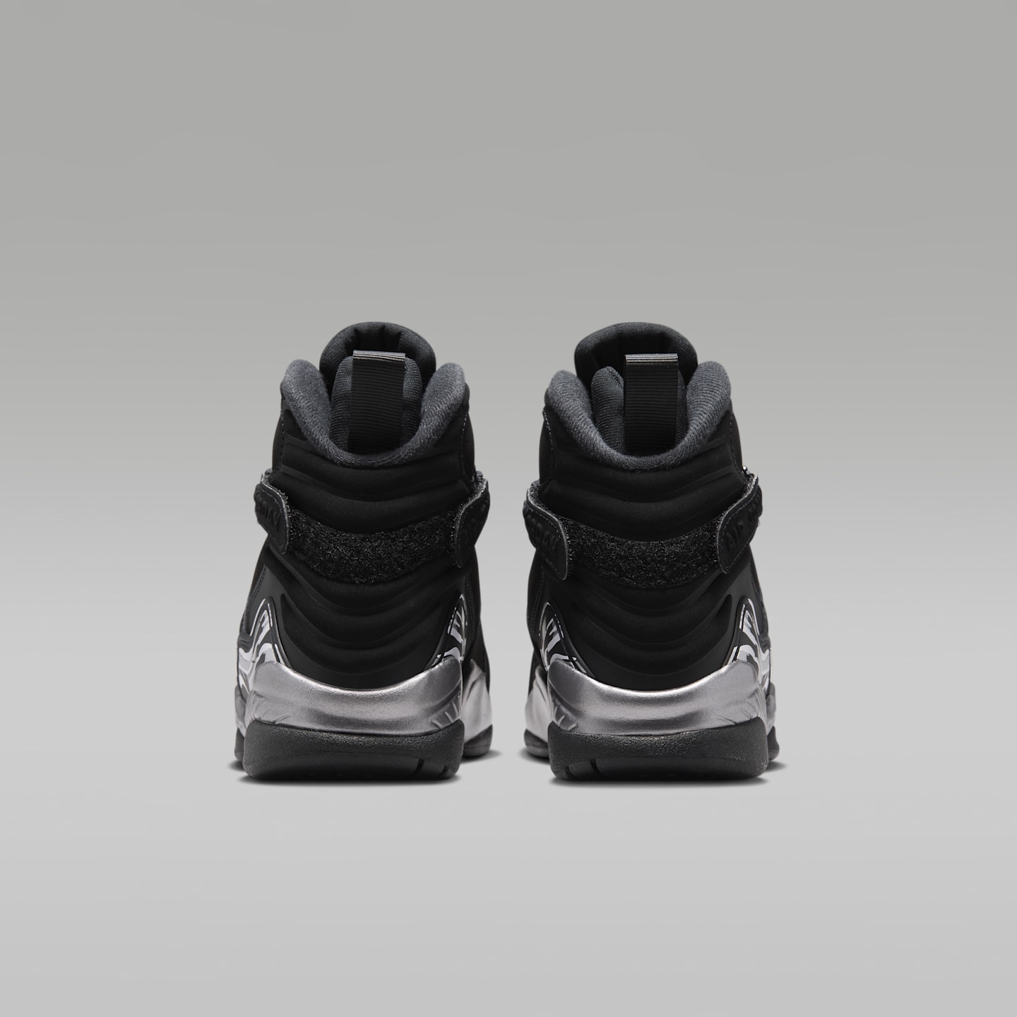 Детские кроссовки Air Jordan 8 Retro "Chrome", цвет: Чёрный / Графитовый — фото 6