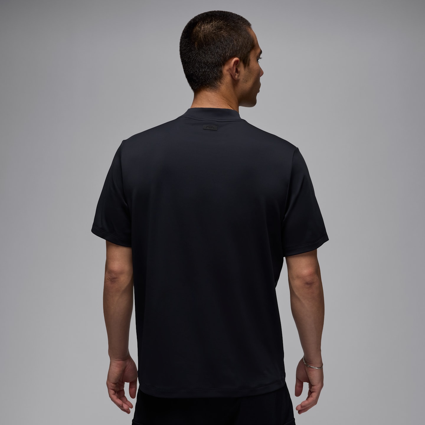 Мужская футболка для гольфа Jordan Sport с воротником-стойкой, цвет: Чёрный — фото 2