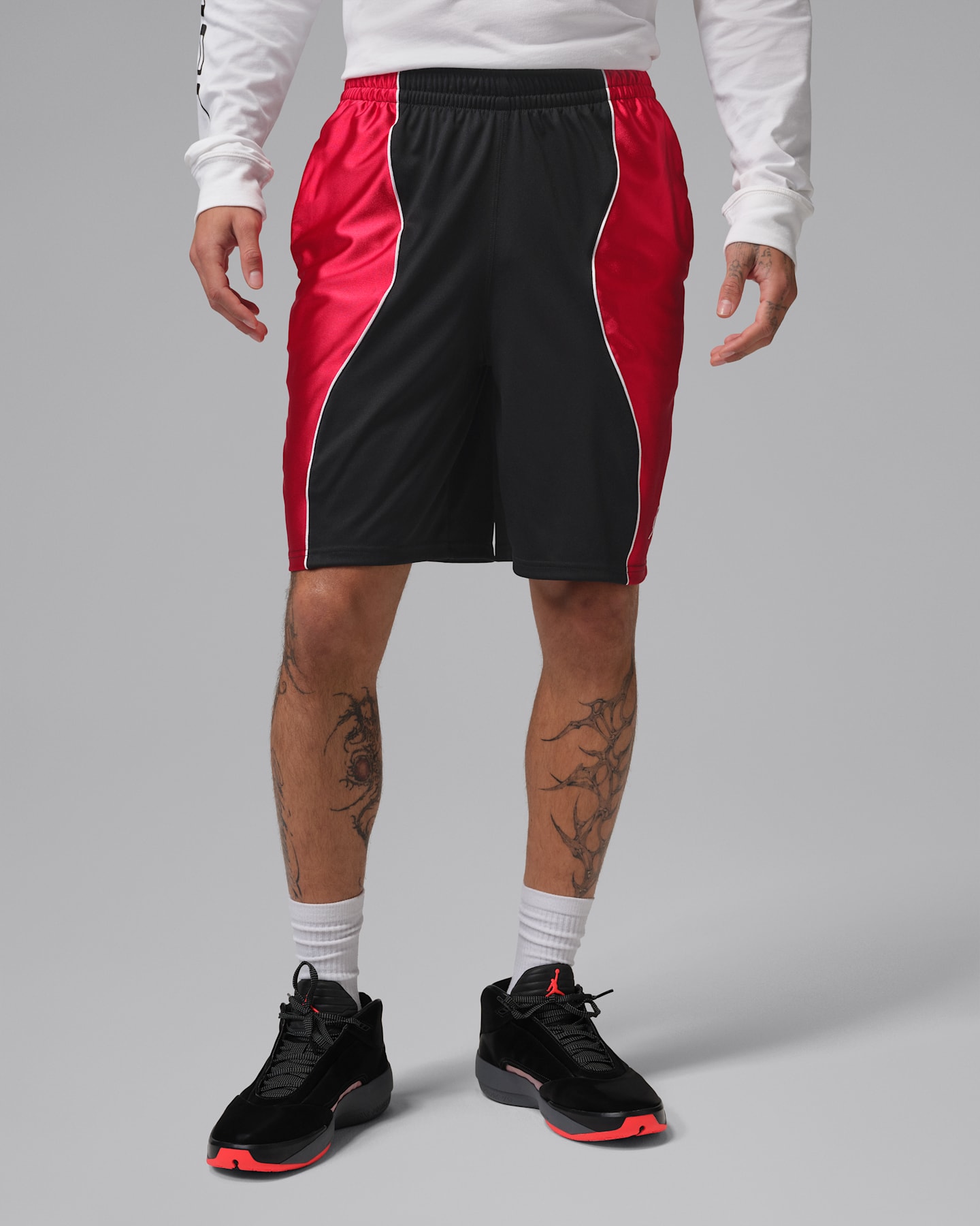 Мужские шорты Jordan Sport Dri-FIT Y2K 9, цвет: Чёрный / Белый — фото 8
