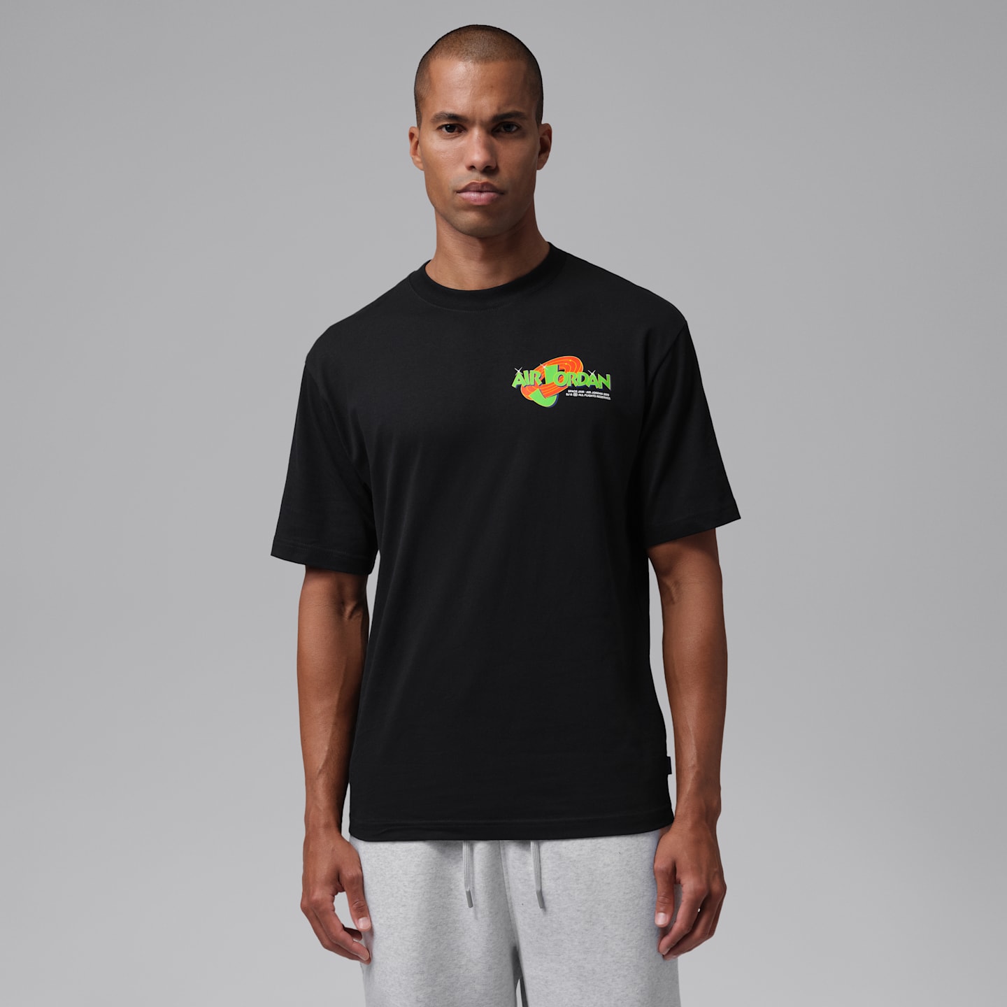 Мужская футболка Jordan Brooklyn Space Jam Crew-Neck, цвет: Чёрный — фото 2