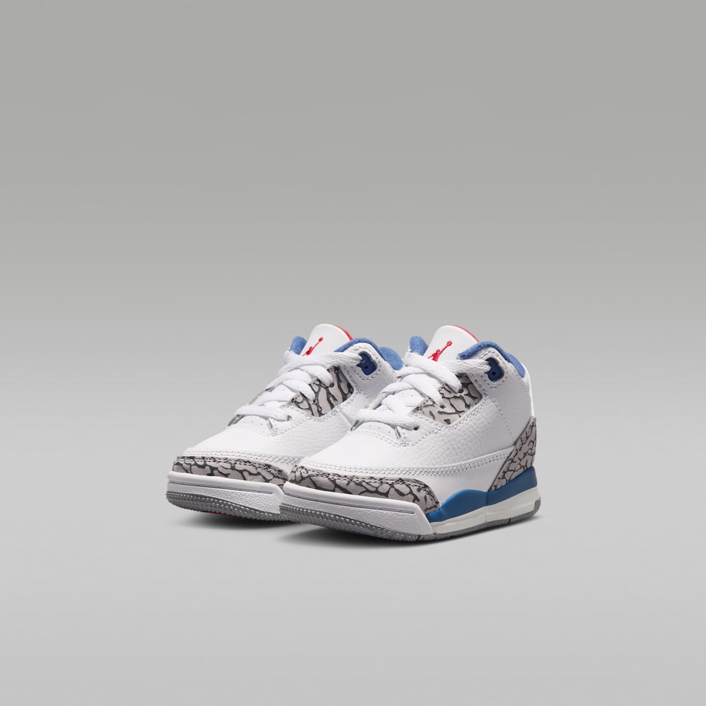 Детские кроссовки Air Jordan 3 Retro "True Blue" Shoes, цвет: Белый / Насыщенный синий, вариант 1 — фото 5