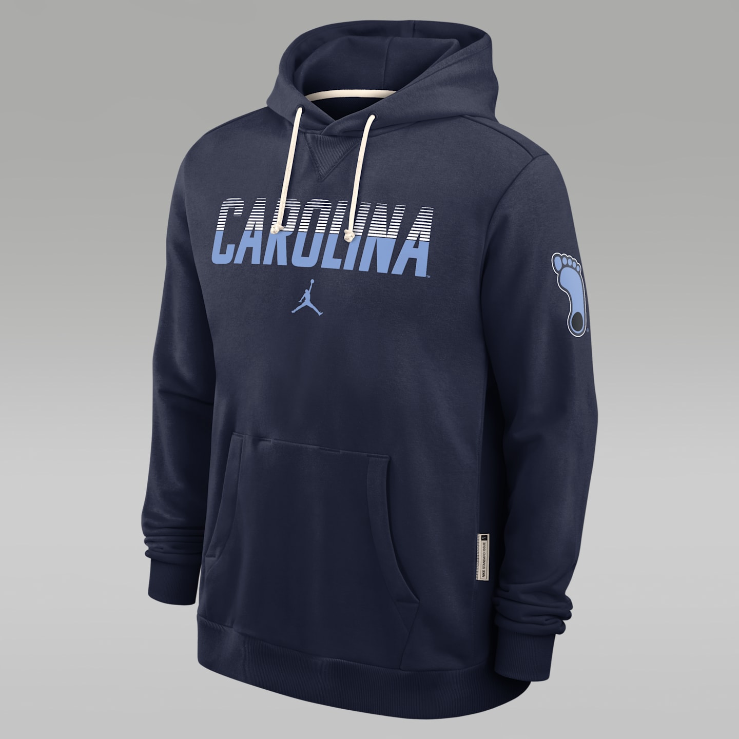 Мужское худи Jordan Brand North Carolina Sideline Standard Issue Dri-FIT, цвет: Тёмно-синий, вариант 1 — фото 1