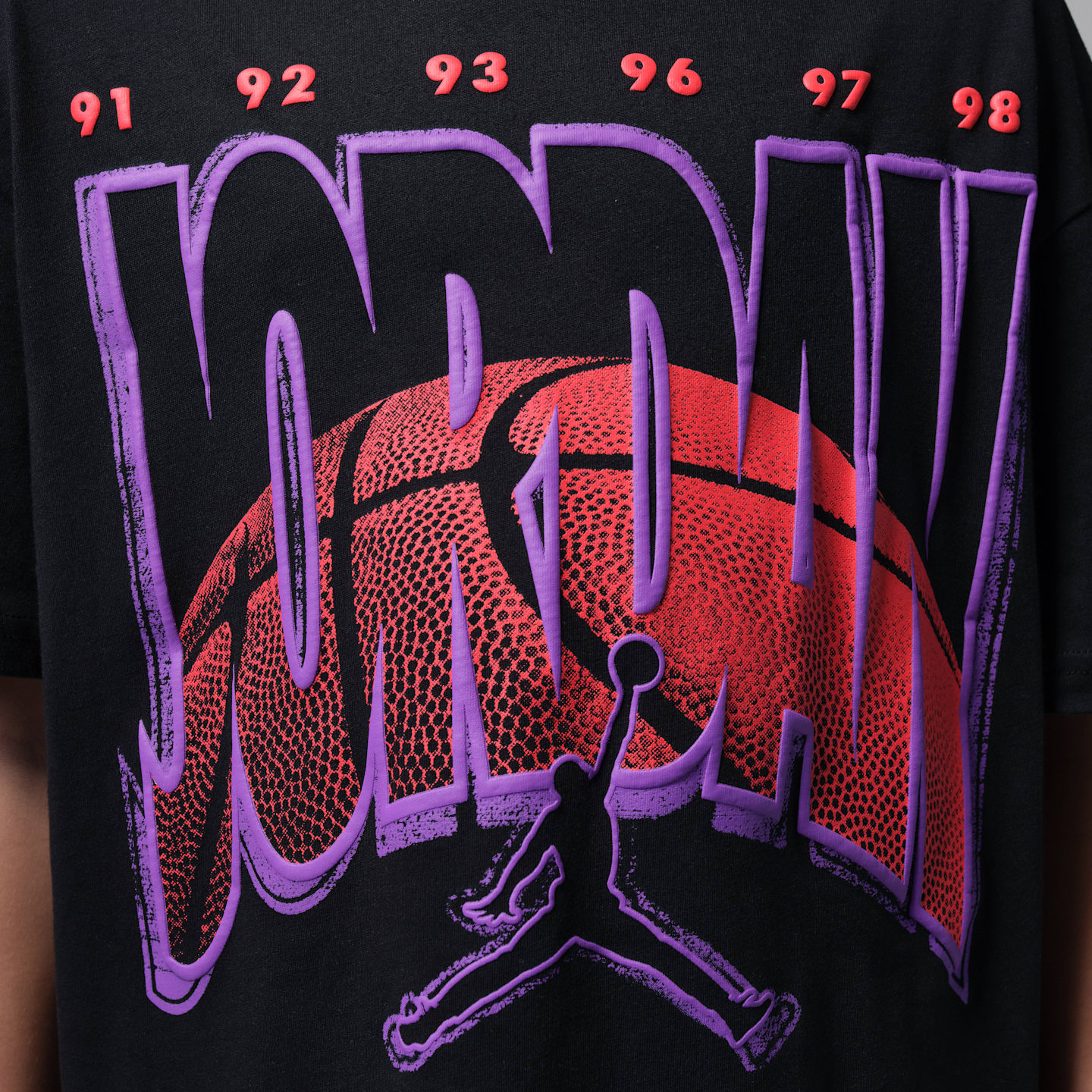 Детская футболка Jordan Ball World, цвет: Чёрный — фото 4