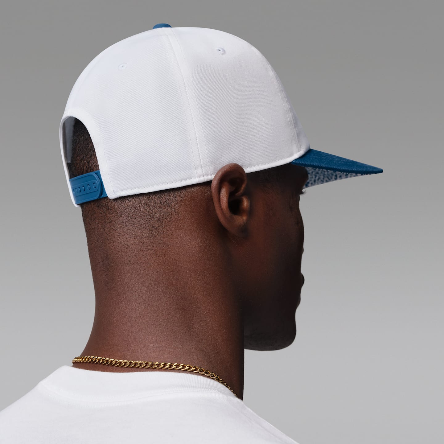 Кепка Jordan Pro "True Blue" с регулировкой размера, цвет: Белый / Насыщенный синий — фото 2