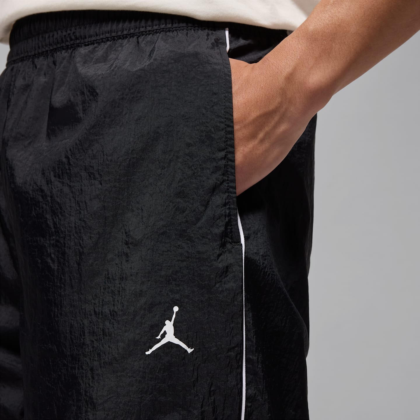 Мужские брюки Jordan Sport Classic, цвет: Чёрный / Белый — фото 4