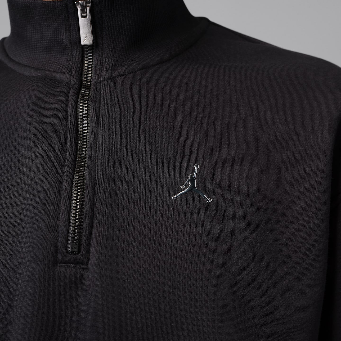 Женский укороченный топ Jordan Brooklyn на молнии 1/4, цвет: Чёрный — фото 4