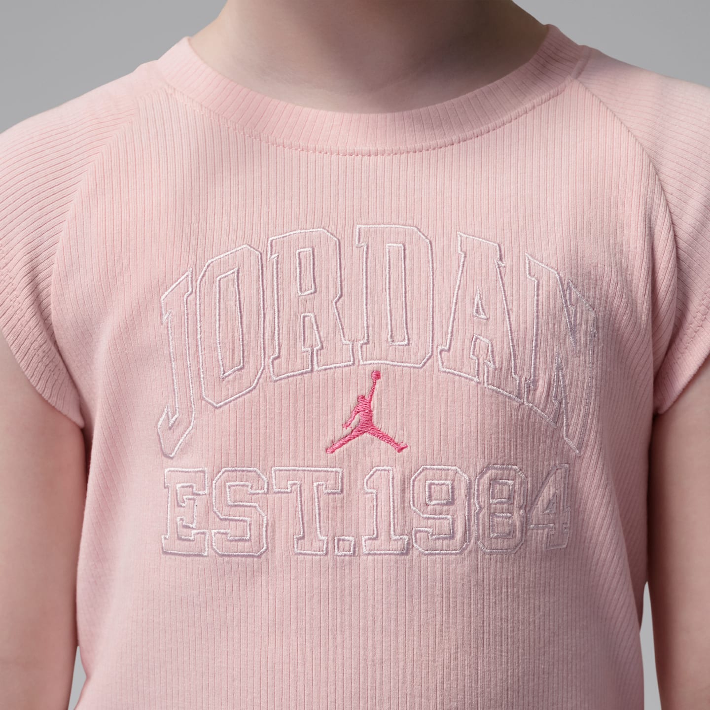 Детская майка Jordan Secret Diary в рубчик, цвет: Розовый — фото 4