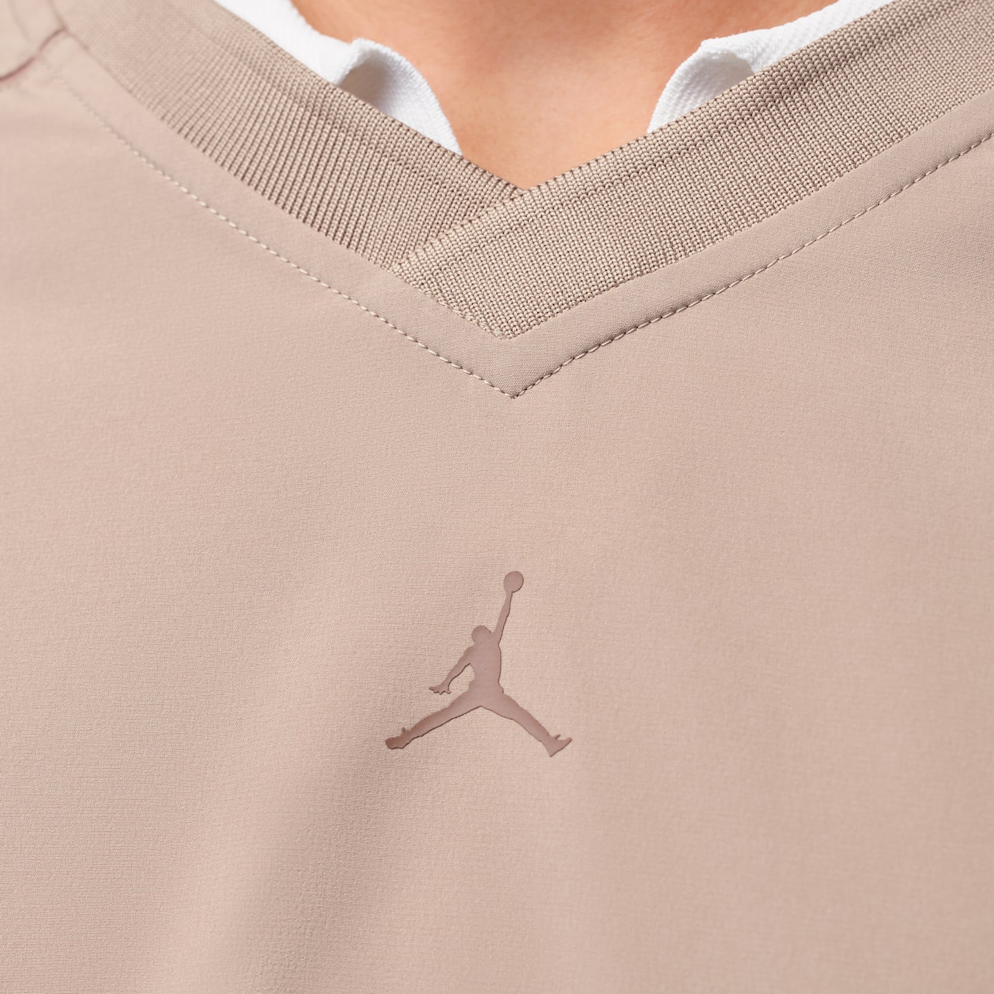 Мужской топ Jordan Golf Repel Long-Sleeve Woven Top, цвет: Хаки / Коричневый — фото 4