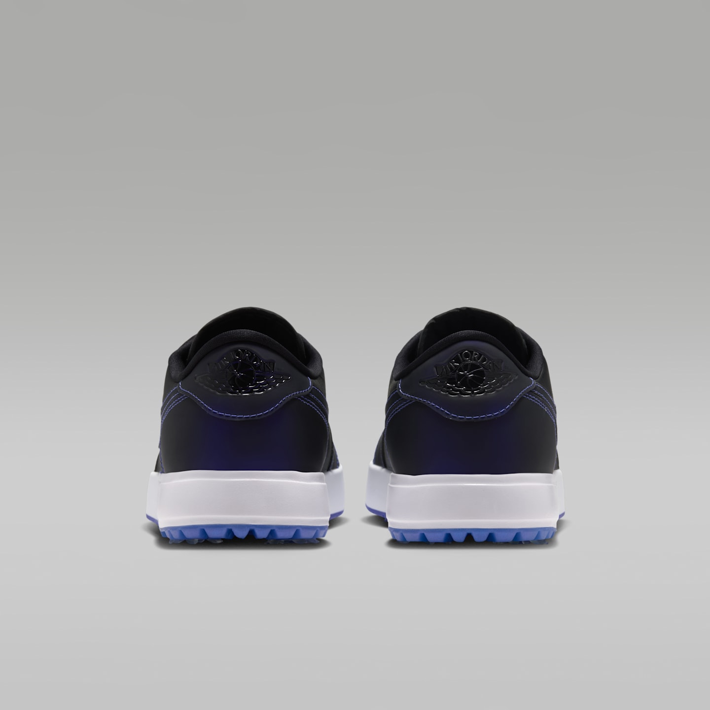 Мужские кроссовки Air Jordan 1 Low G Spiked "Space Jam" Golf Shoes, цвет: Чёрный / Разноцветный — фото 6