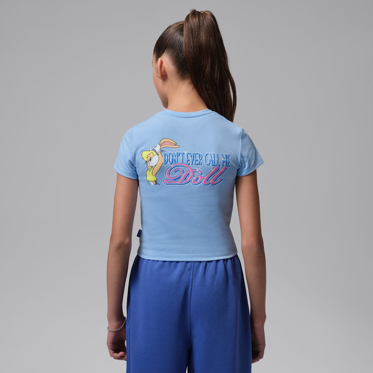 Детская футболка Jordan Space Jam 30 Lola, цвет: Серебристый — фото 2
