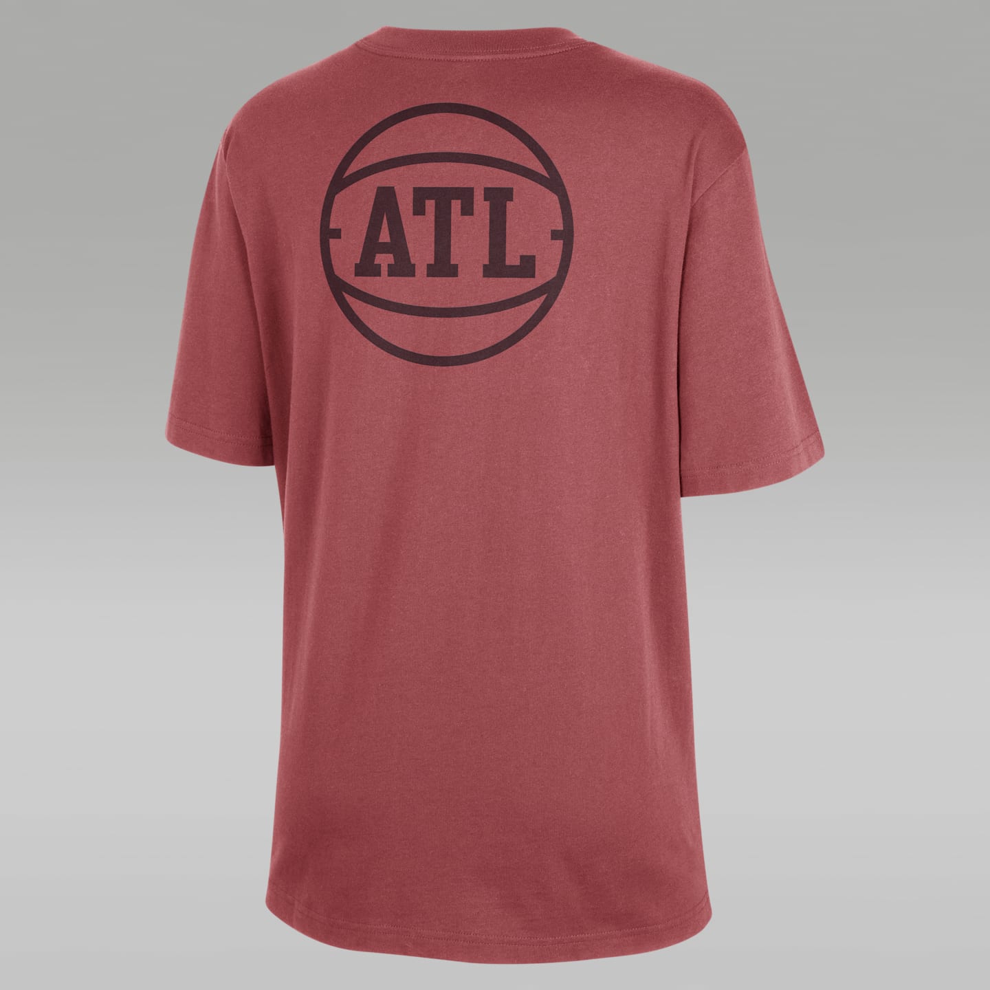 Женская футболка Jordan Atlanta Hawks Courtside Statement Edition NBA, цвет: Ржавый — фото 2