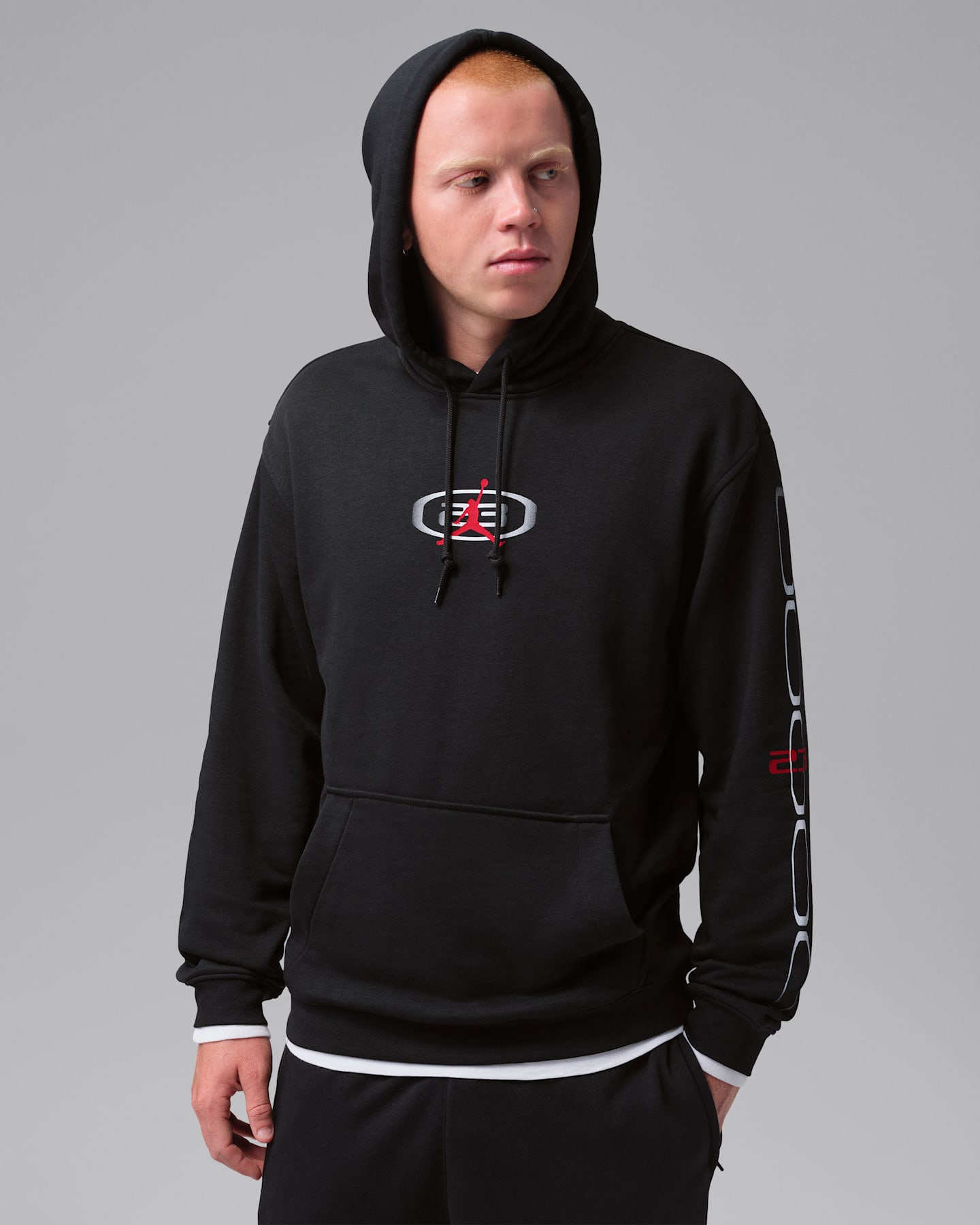 Мужское флисовое худи Jordan Sport Crossover Dri-FIT, цвет: Чёрный — фото 9