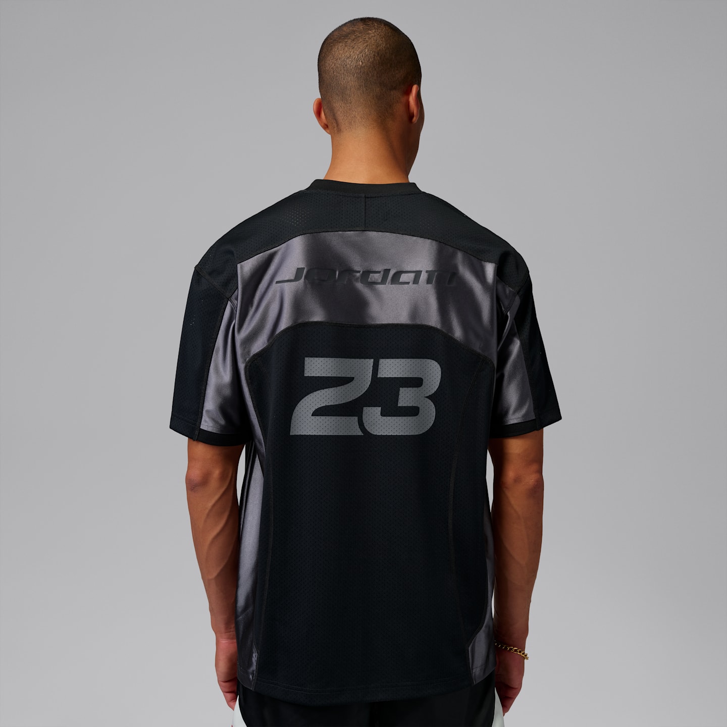 Мужской топ Jordan Flight Jersey Top, цвет: Чёрный / Железный серый — фото 2