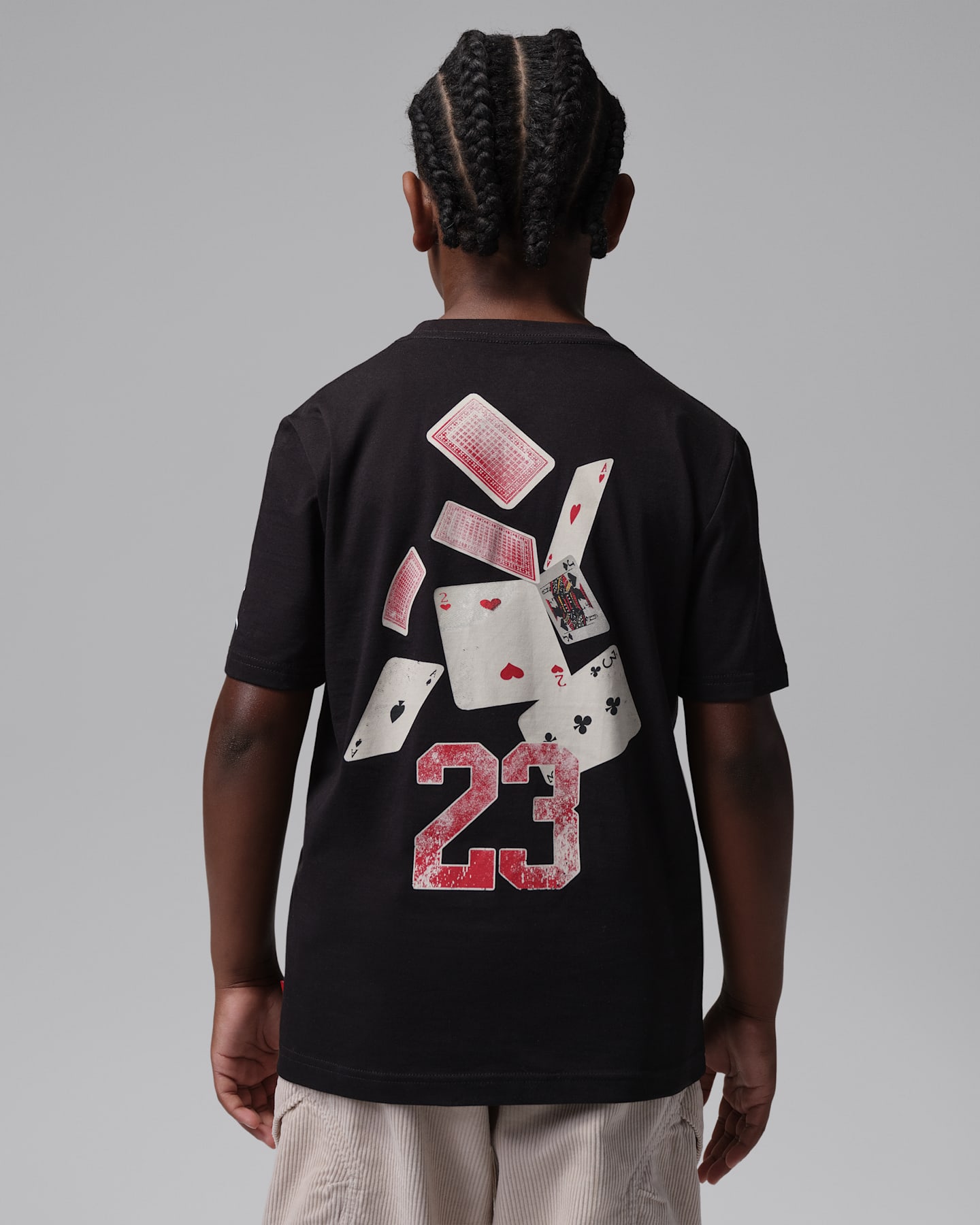 Детская футболка Jordan 23 Card Pickup, цвет: Чёрный — фото 9