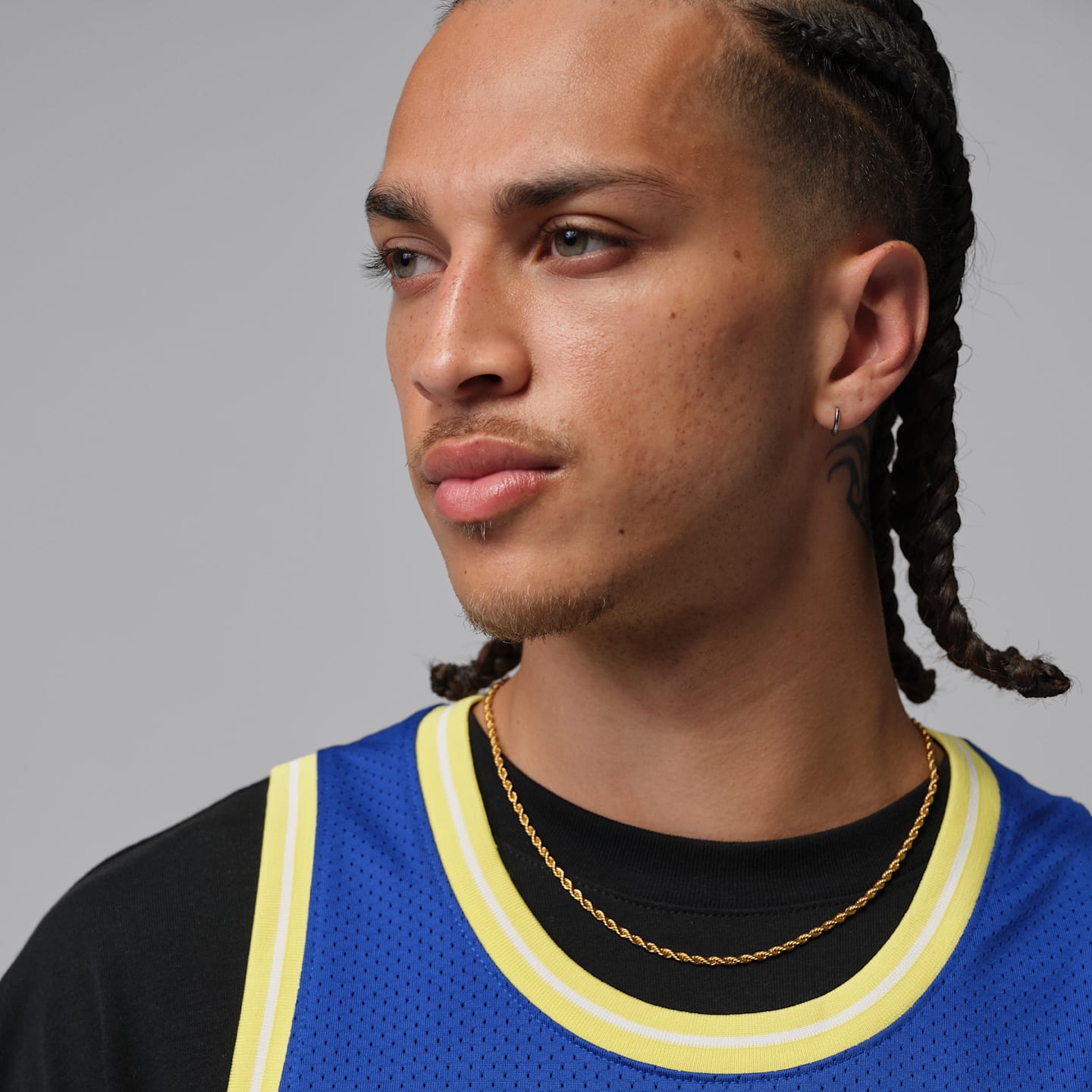 Мужской топ Jordan Essentials Mesh Jersey, цвет: Королевский синий — фото 3