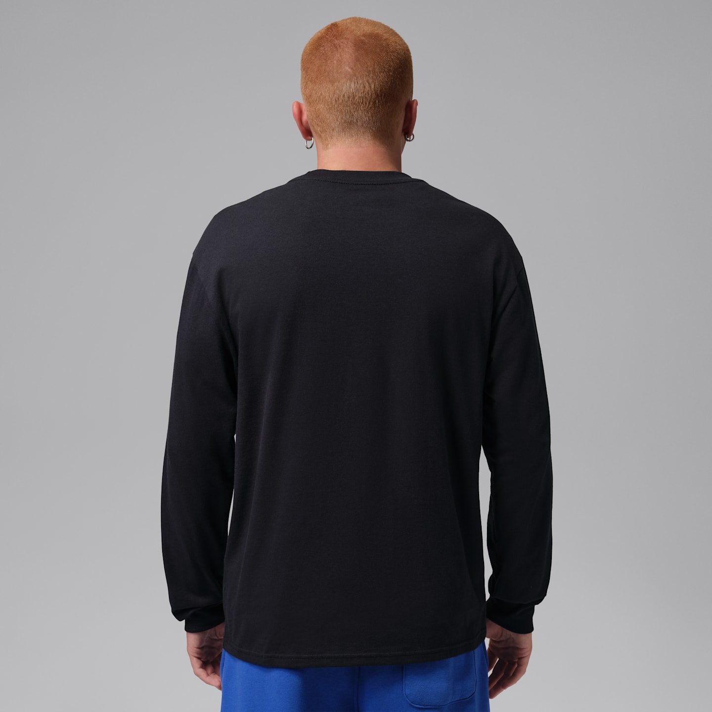 Мужская футболка Jordan Long-Sleeve T-Shirt, цвет: Чёрный — фото 2