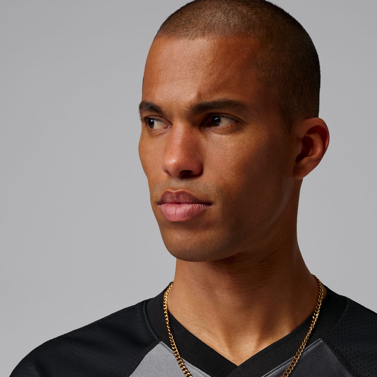 Мужской топ Jordan Flight Jersey Top, цвет: Чёрный / Железный серый — фото 3