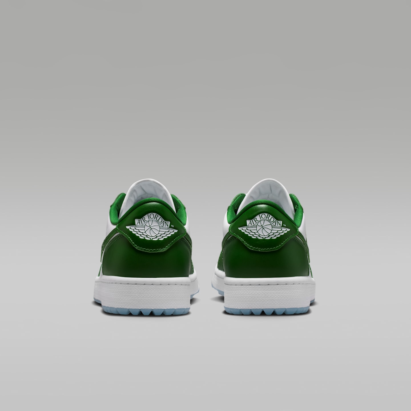 Мужские кроссовки Air Jordan 1 Low G Golf Shoes, цвет: Тёмно-зелёный / Белый — фото 6