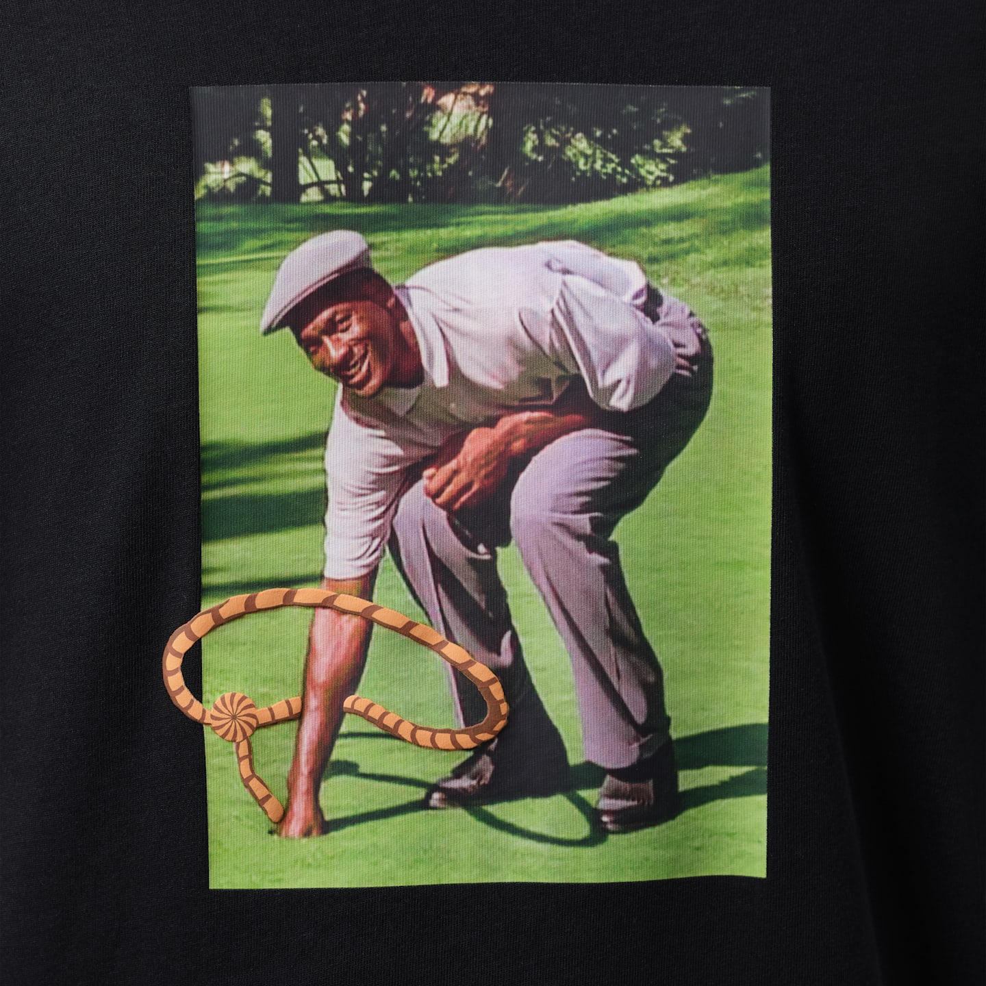 Мужская футболка Jordan Dri-FIT Space Jam Golf T-Shirt, цвет: Чёрный — фото 4