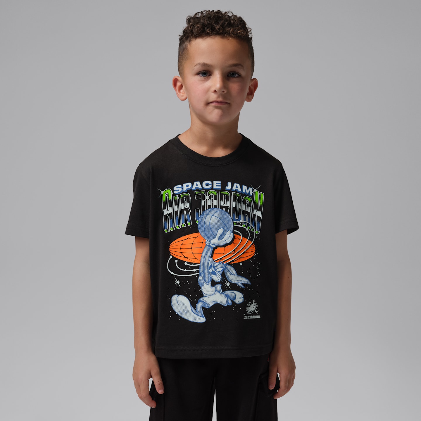Детская футболка Jordan Space Jam 30 Bugs Slam, цвет: Чёрный — фото 1