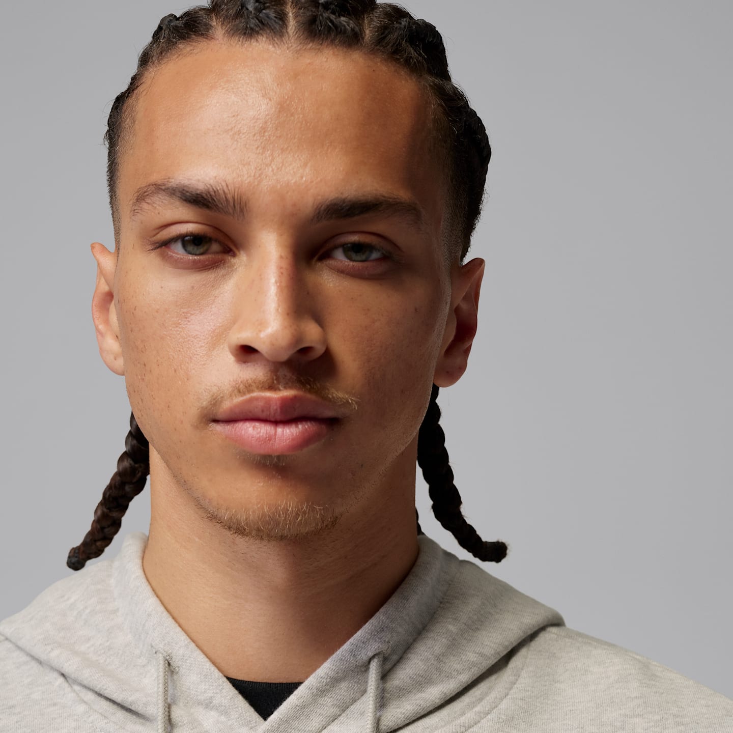 Мужское худи без рукавов Jordan Sport Crossover Dri-FIT, цвет: Серый меланжевый / Белый — фото 3