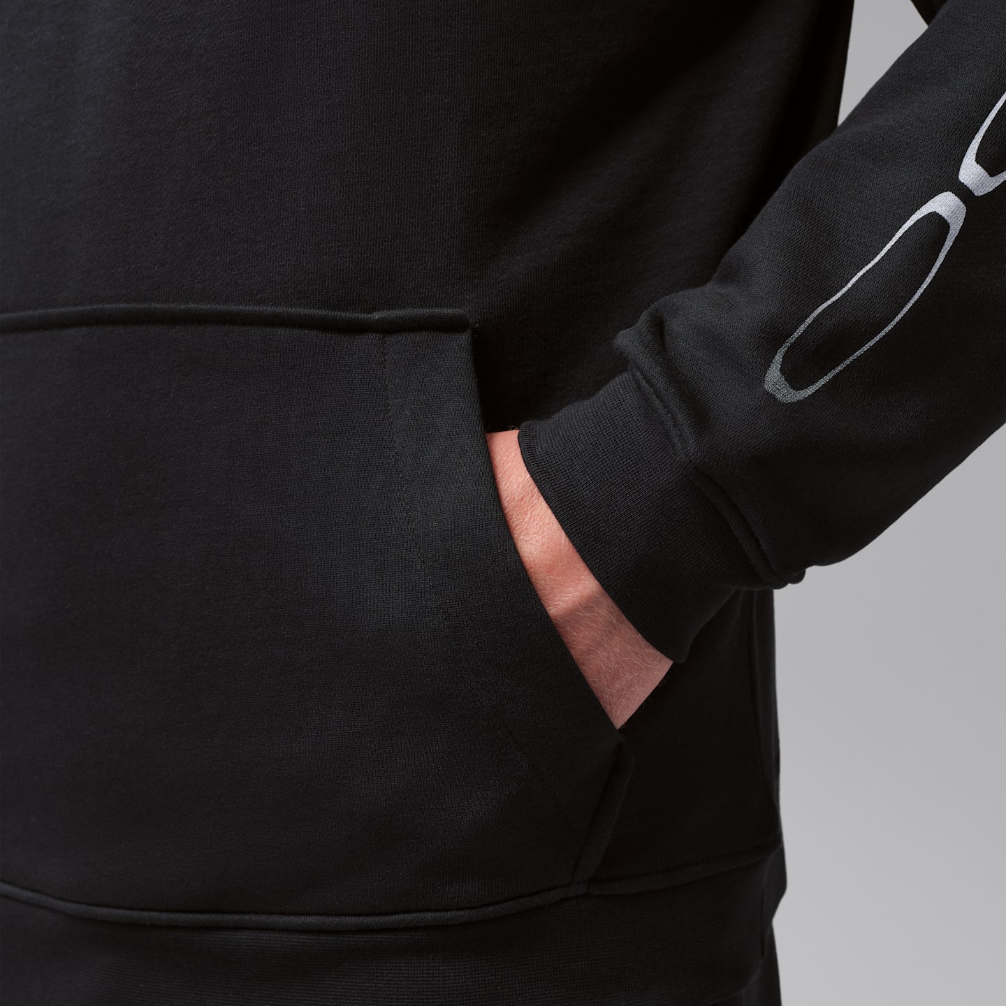 Мужское флисовое худи Jordan Sport Crossover Dri-FIT, цвет: Чёрный — фото 5