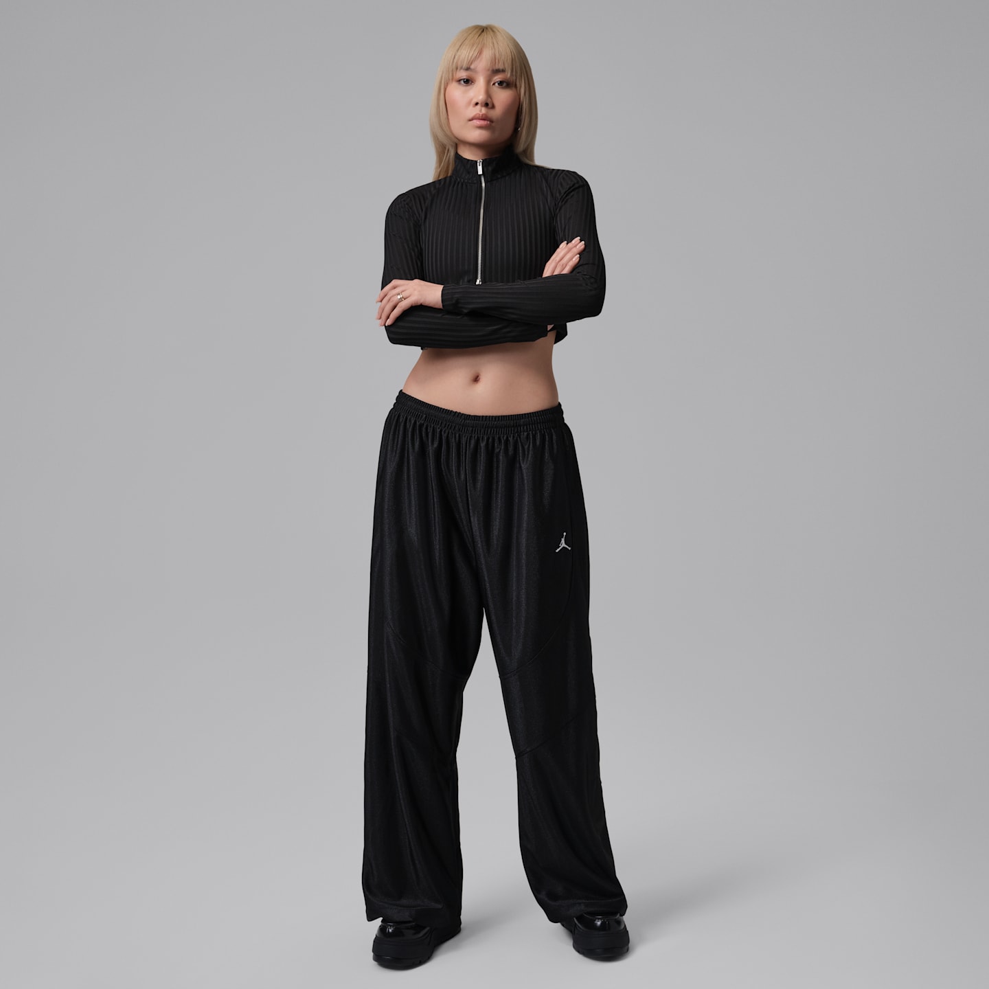 Женские спортивные брюки Jordan Brooklyn DuraSheen, цвет: Чёрный / Белый — фото 5