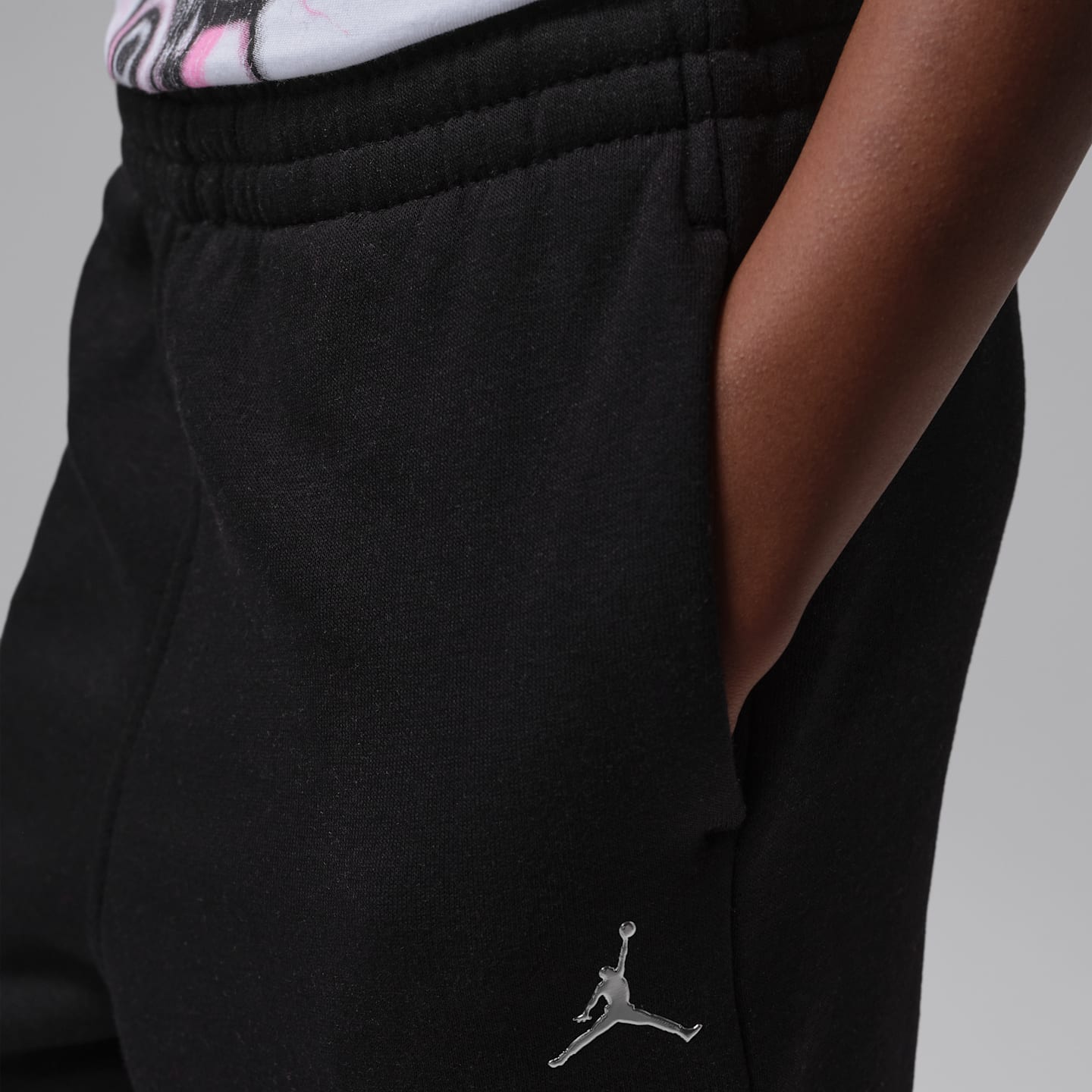 Детские брюки Jordan Brooklyn Fleece Jogger, цвет: Чёрный — фото 4