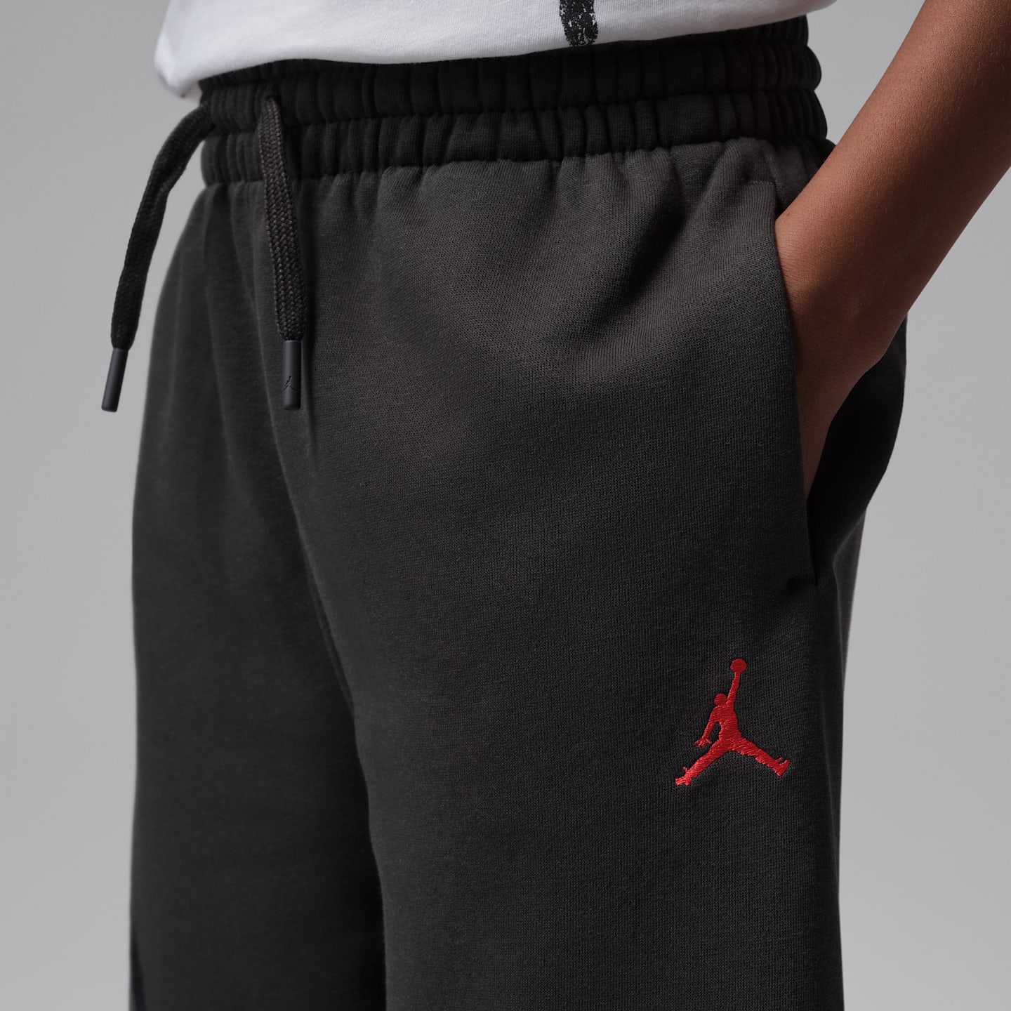 Детские брюки Jordan Brooklyn Fireside Fleece, цвет: Почти чёрный — фото 3