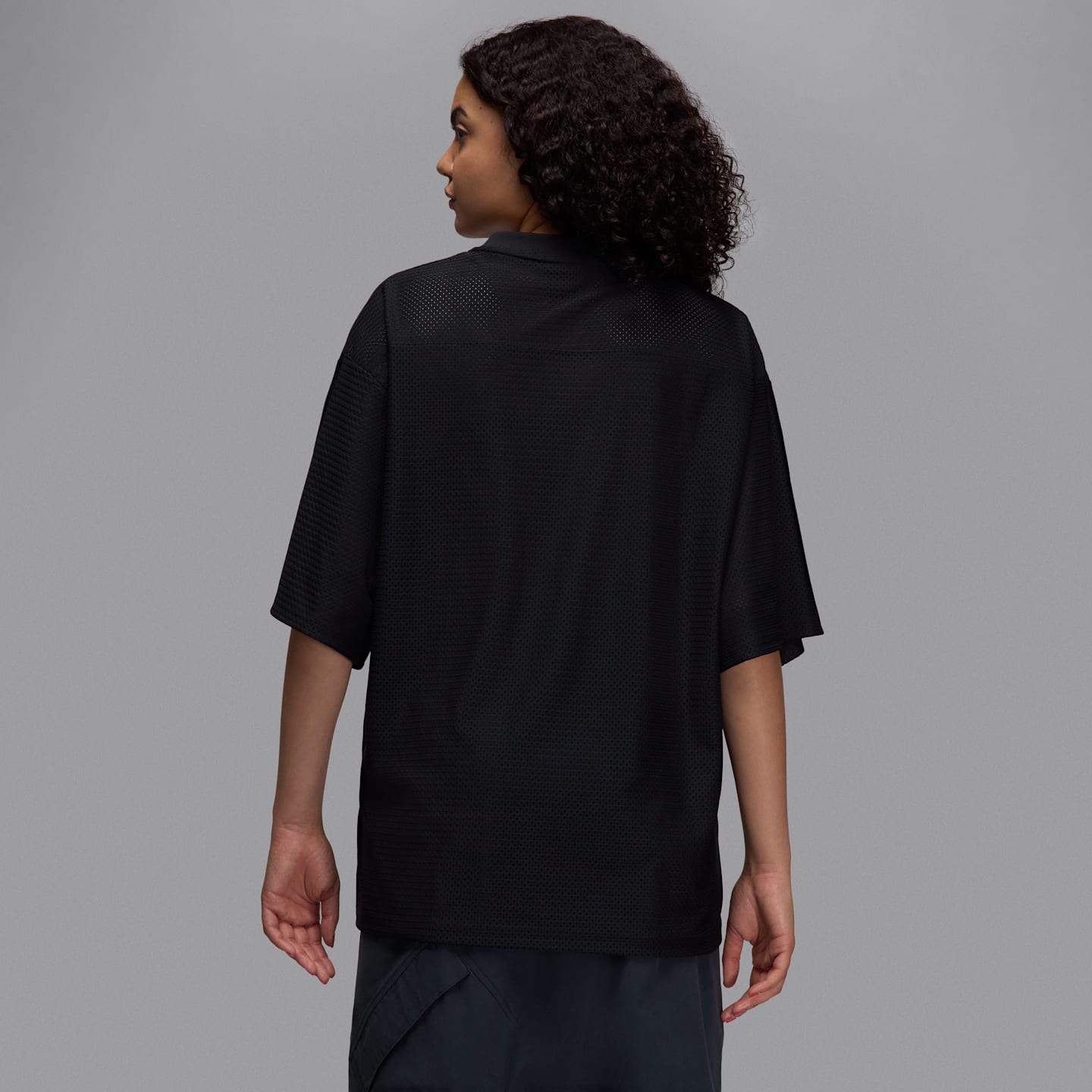 Женский топ Jordan Brooklyn Mesh Jersey, цвет: Чёрный / Красный — фото 2