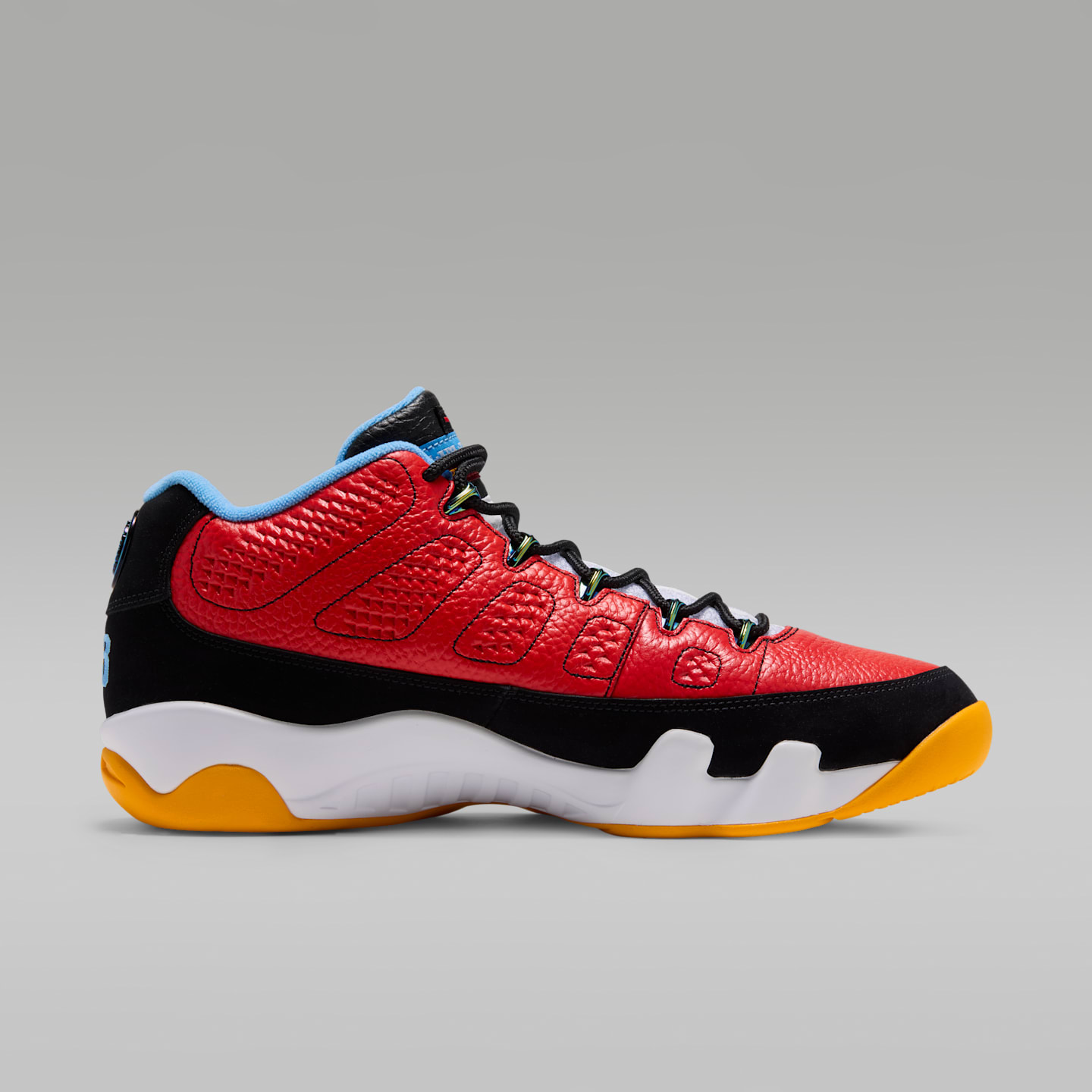 Мужские кроссовки Air Jordan 9 Retro Low, цвет: Чёрный / Королевский синий — фото 3