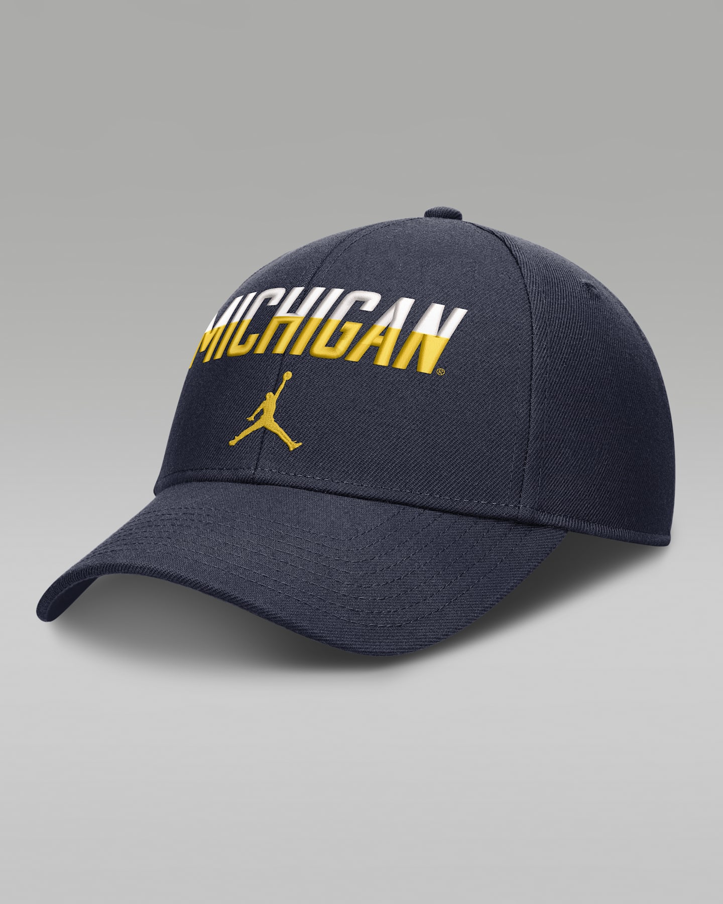 Мужская кепка-тракер Jordan Brand Dri-FIT College Michigan Sideline Rise Gameday, цвет: Тёмно-синий — фото 3