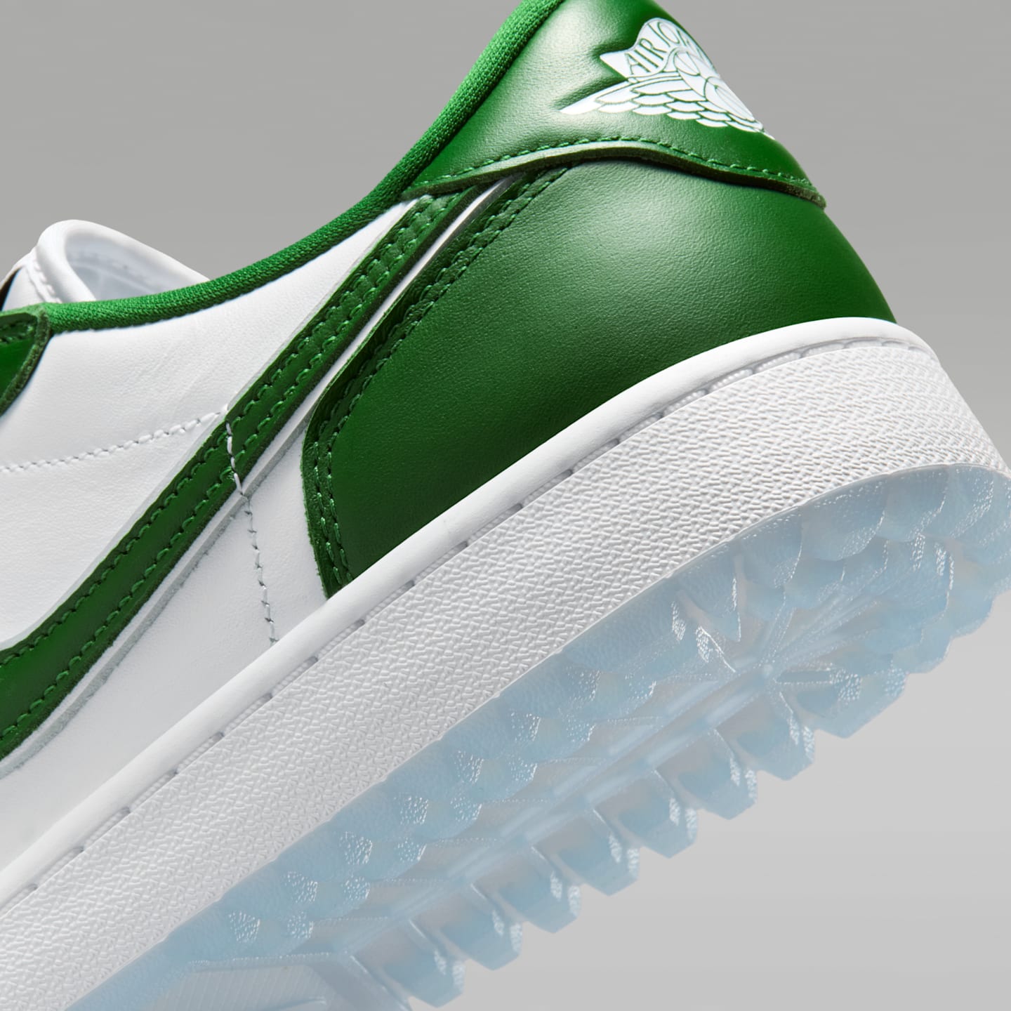 Мужские кроссовки Air Jordan 1 Low G Golf Shoes, цвет: Тёмно-зелёный / Белый — фото 8