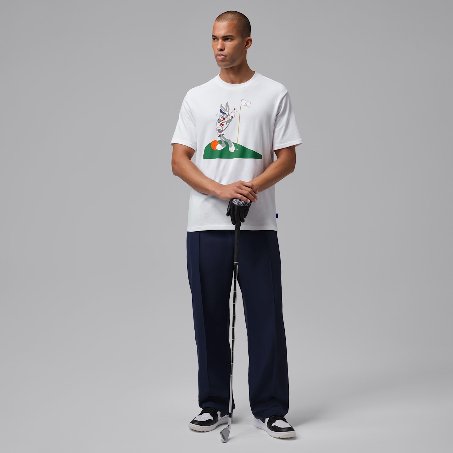 Мужская футболка Jordan Dri-FIT Space Jam Bugs Bunny Golf T-Shirt, цвет: Белый — фото 7