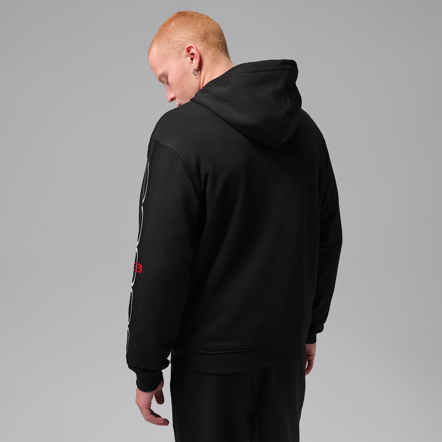 Мужское флисовое худи Jordan Sport Crossover Dri-FIT, цвет: Чёрный — фото 2