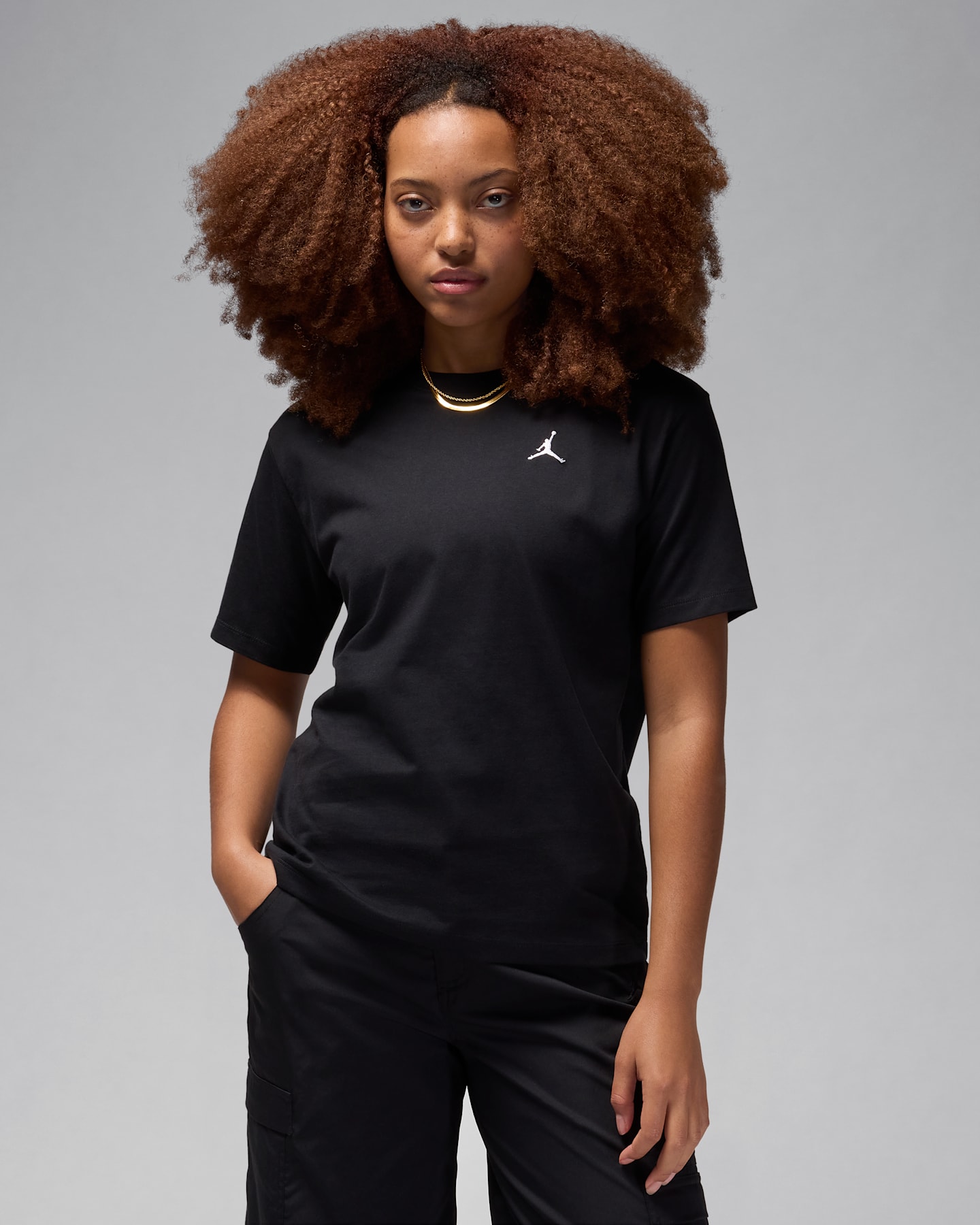 Женский топ Jordan Essentials Top, цвет: Чёрный / Белый — фото 6
