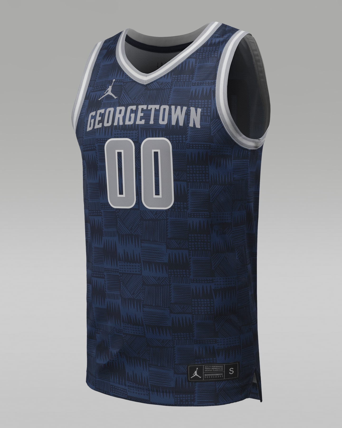 Мужские топы Georgetown Basketball Jordan College Replica Jersey, цвет: Тёмно-синий — фото 3