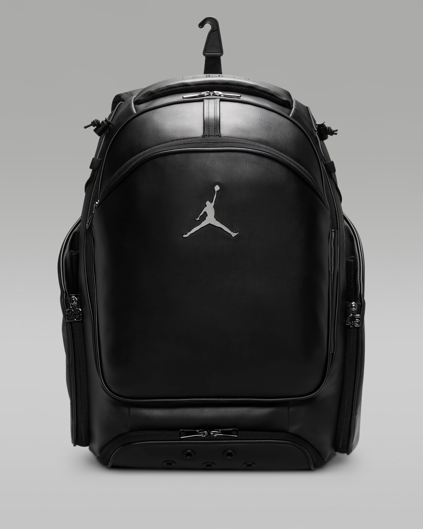Рюкзак для бейсбольных бит Jordan Fly Elite, 31 л, цвет: Чёрный / Серебряный — фото 13