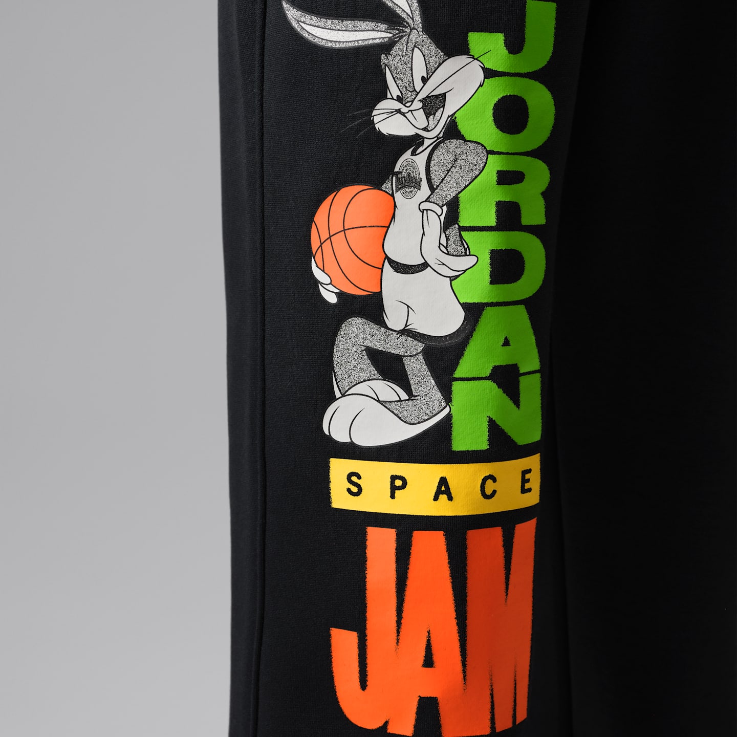 Детские брюки Jordan Space Jam 30 Bugs Fleece, цвет: Чёрный — фото 5