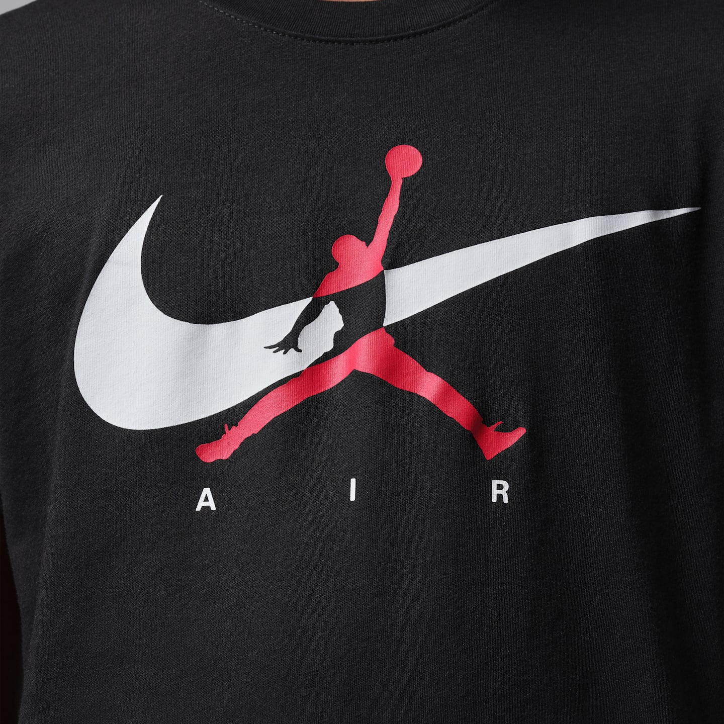 Детская футболка Jordan Jumpman Swoosh Intersection, цвет: Чёрный — фото 4