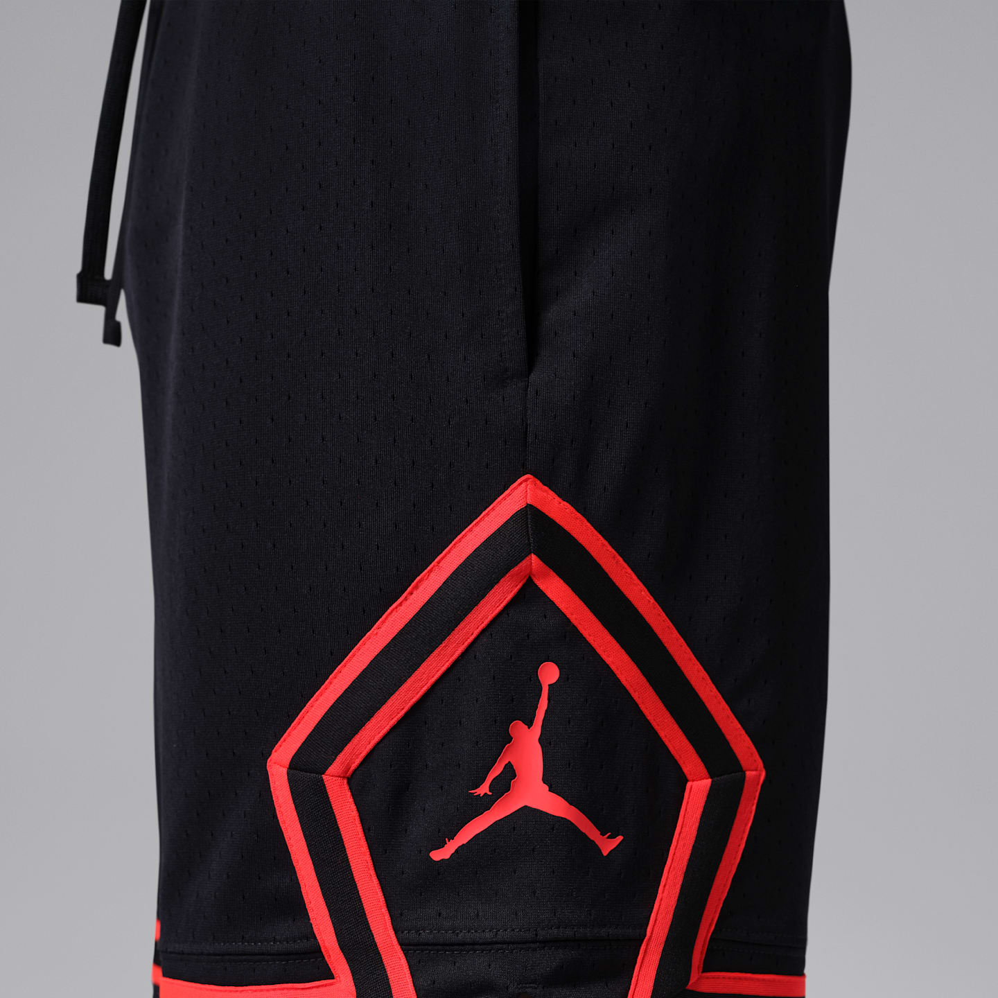Мужские сетчатые шорты Jordan Sport Dri-FIT Diamond, цвет: Чёрный — фото 5