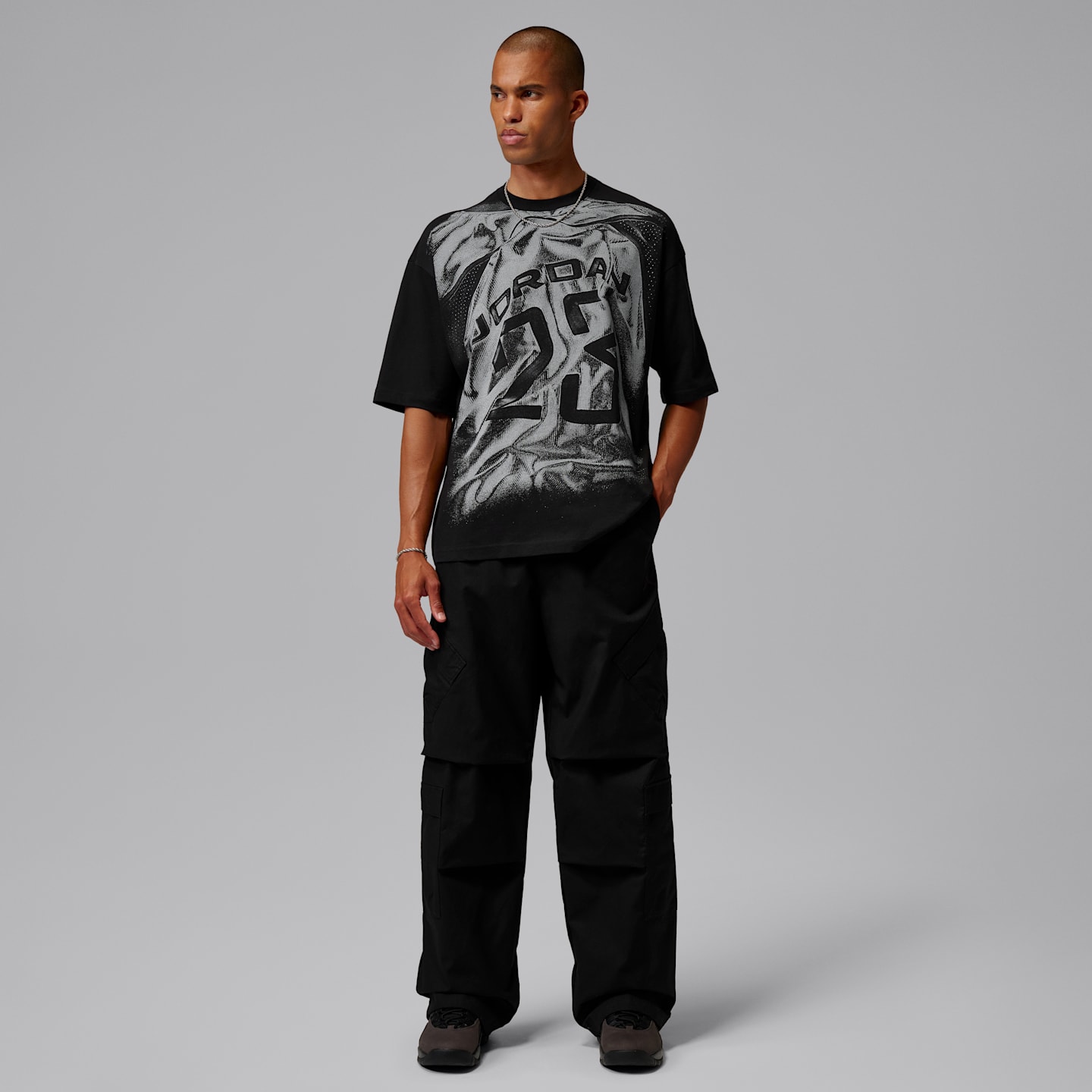 Мужская футболка Jordan Sport Dri-FIT, цвет: Чёрный / Белый, вариант 1 — фото 6