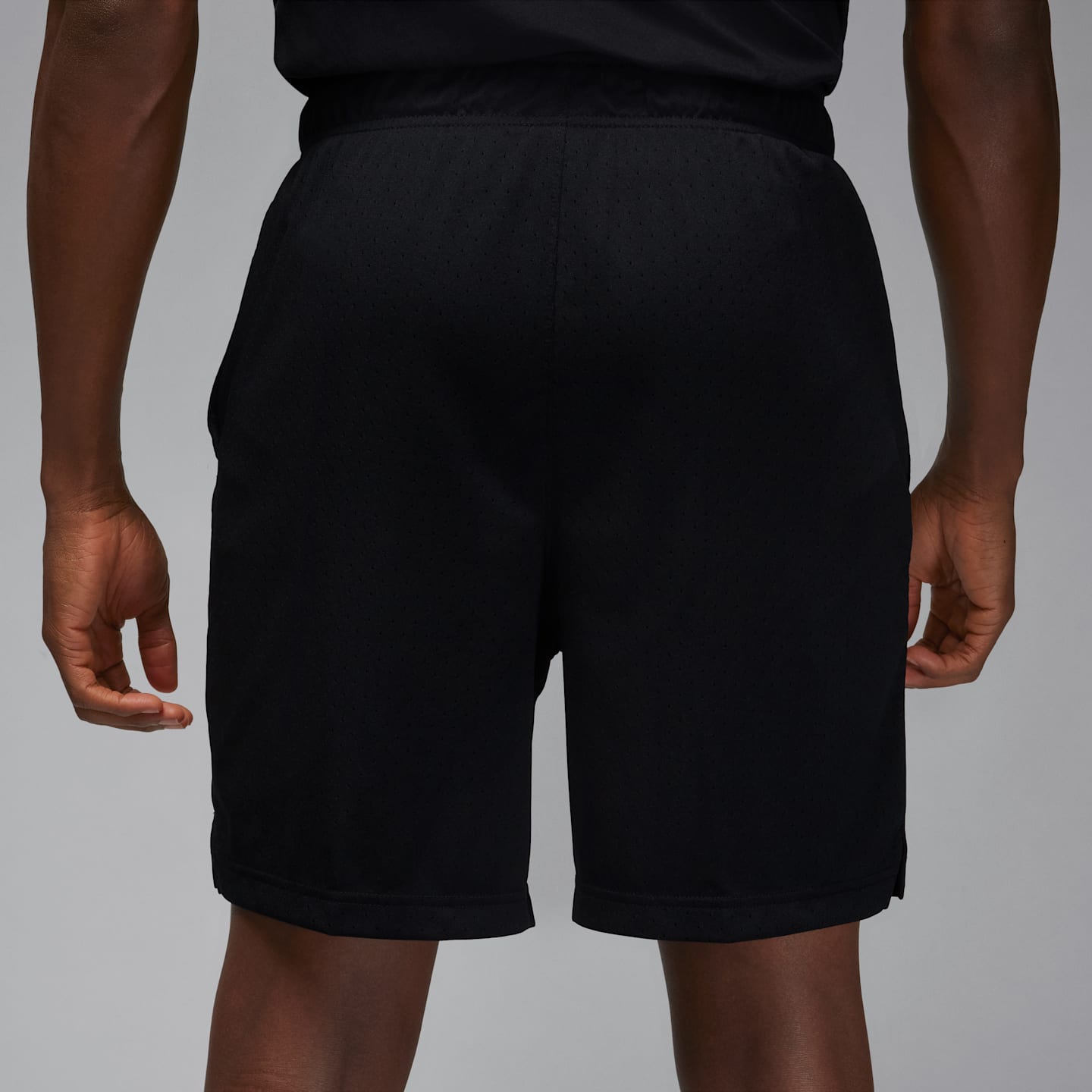 Мужские сетчатые шорты Jordan Sport Dri-FIT, цвет: Чёрный / Белый — фото 2