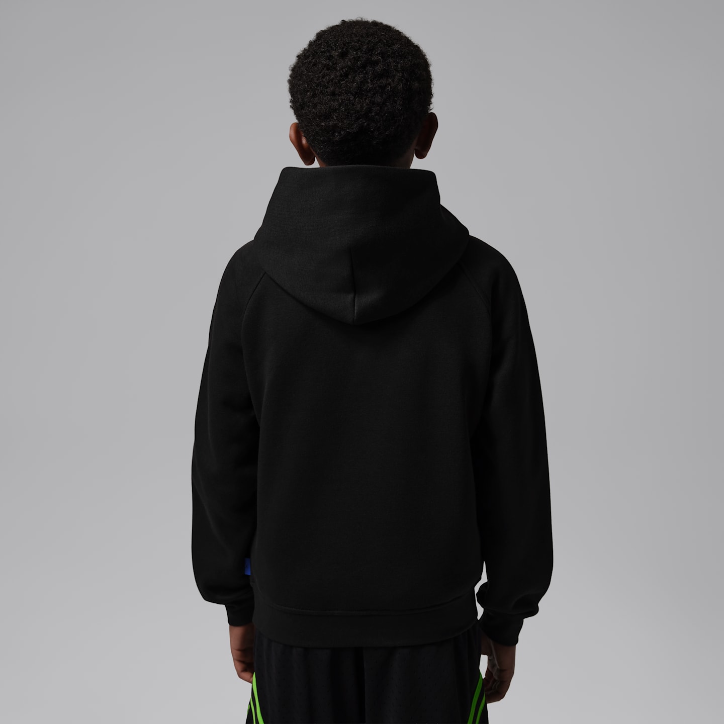 Детское худи Jordan Space Jam 30 Arched Logo Pullover, цвет: Чёрный — фото 2