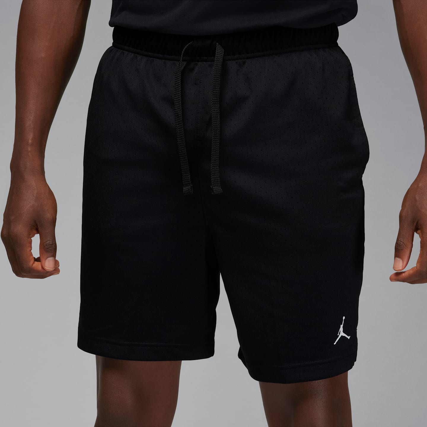 Мужские сетчатые шорты Jordan Sport Dri-FIT, цвет: Чёрный / Белый