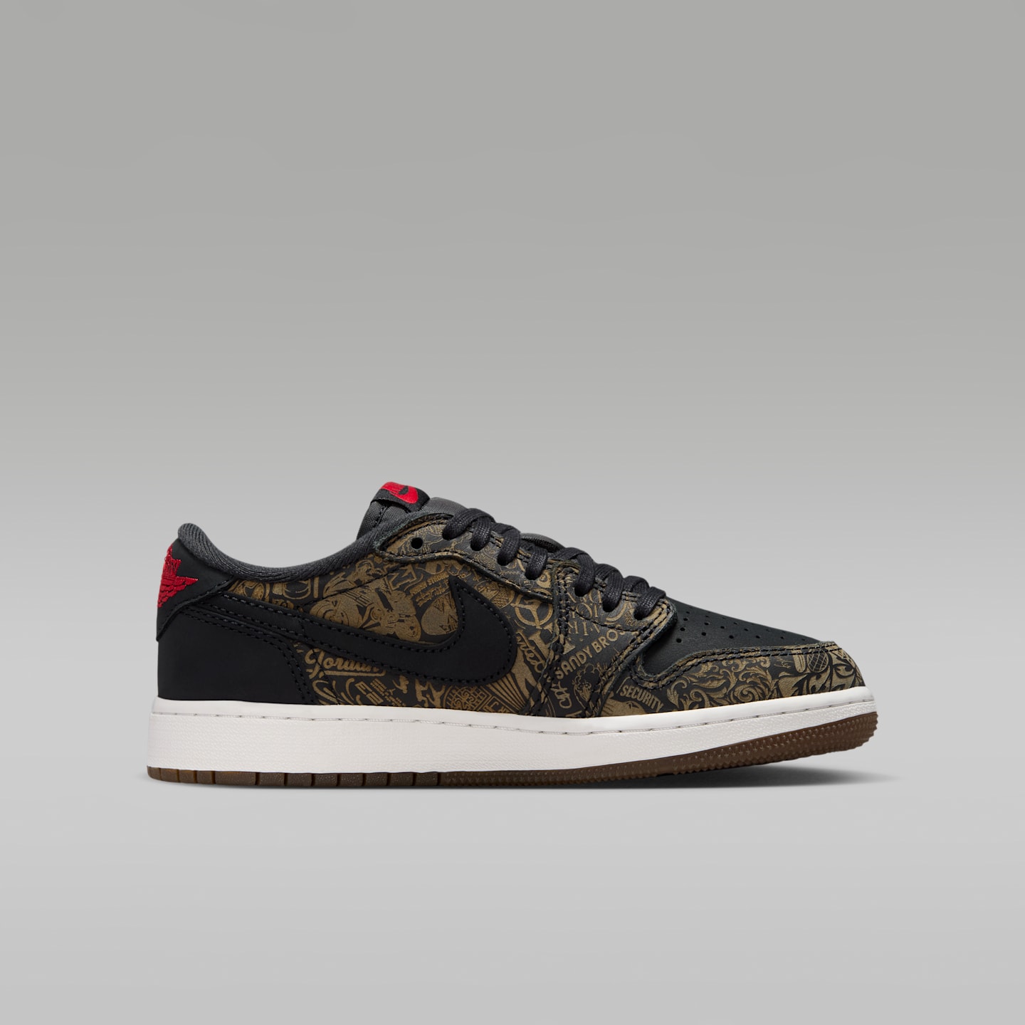 Мужские кроссовки Air Jordan 1 Low OG "Laser" Shoes, цвет: Чёрный / Palomino — фото 3