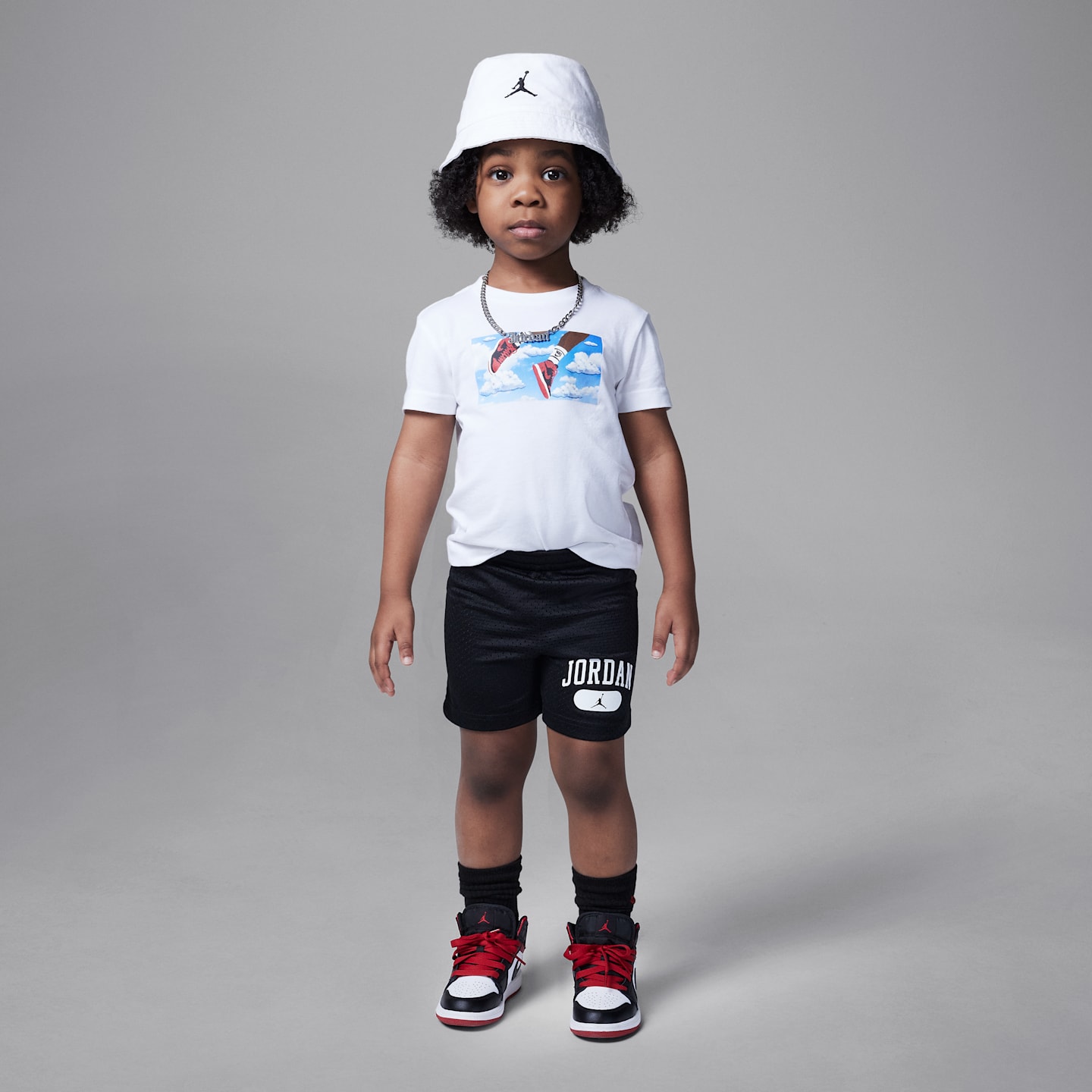 Детские шорты Jordan Mesh P.E. Shorts, цвет: Чёрный — фото 5