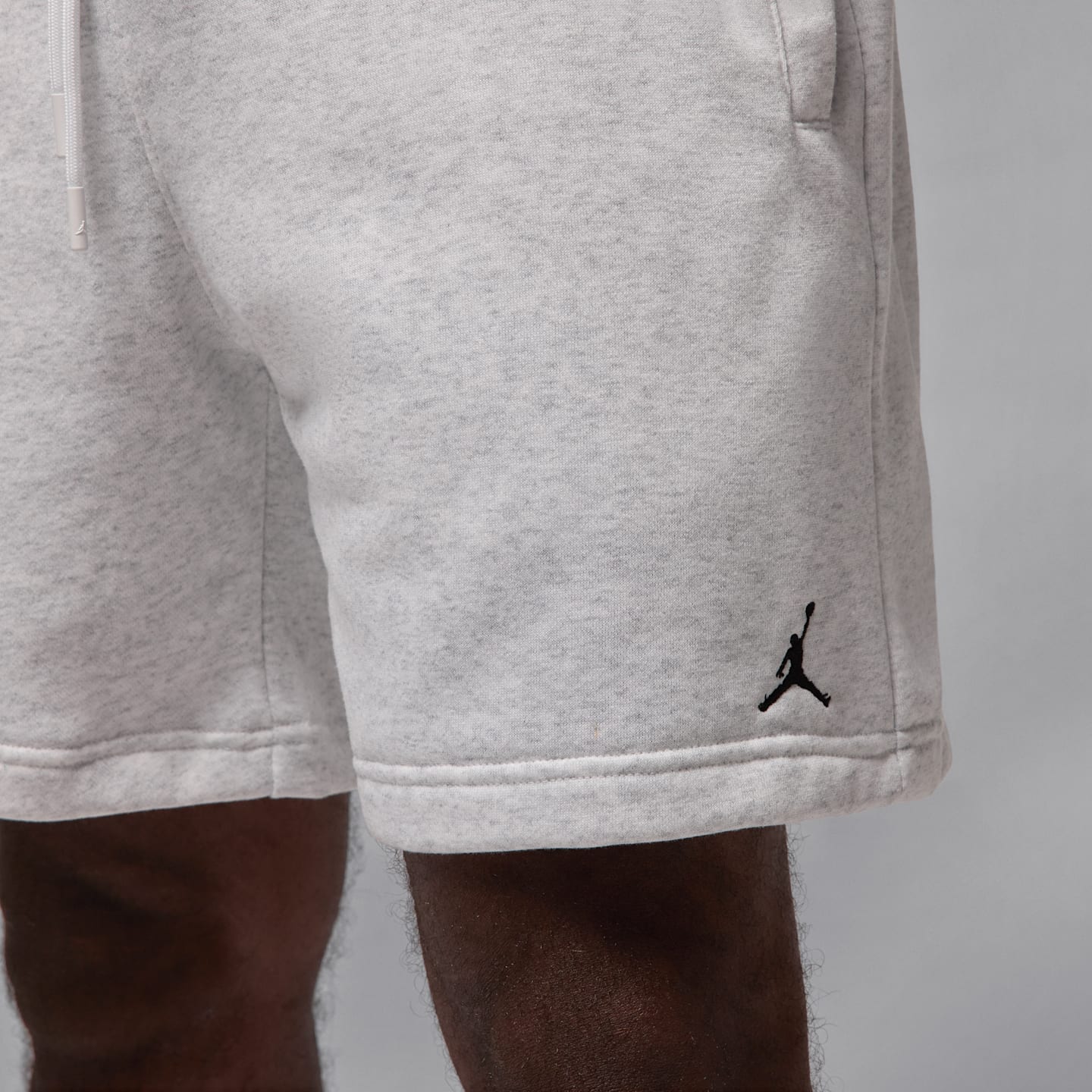 Мужские шорты Jordan Brooklyn Collegiate, цвет: Берёзовый меланжевый / Чёрный — фото 7