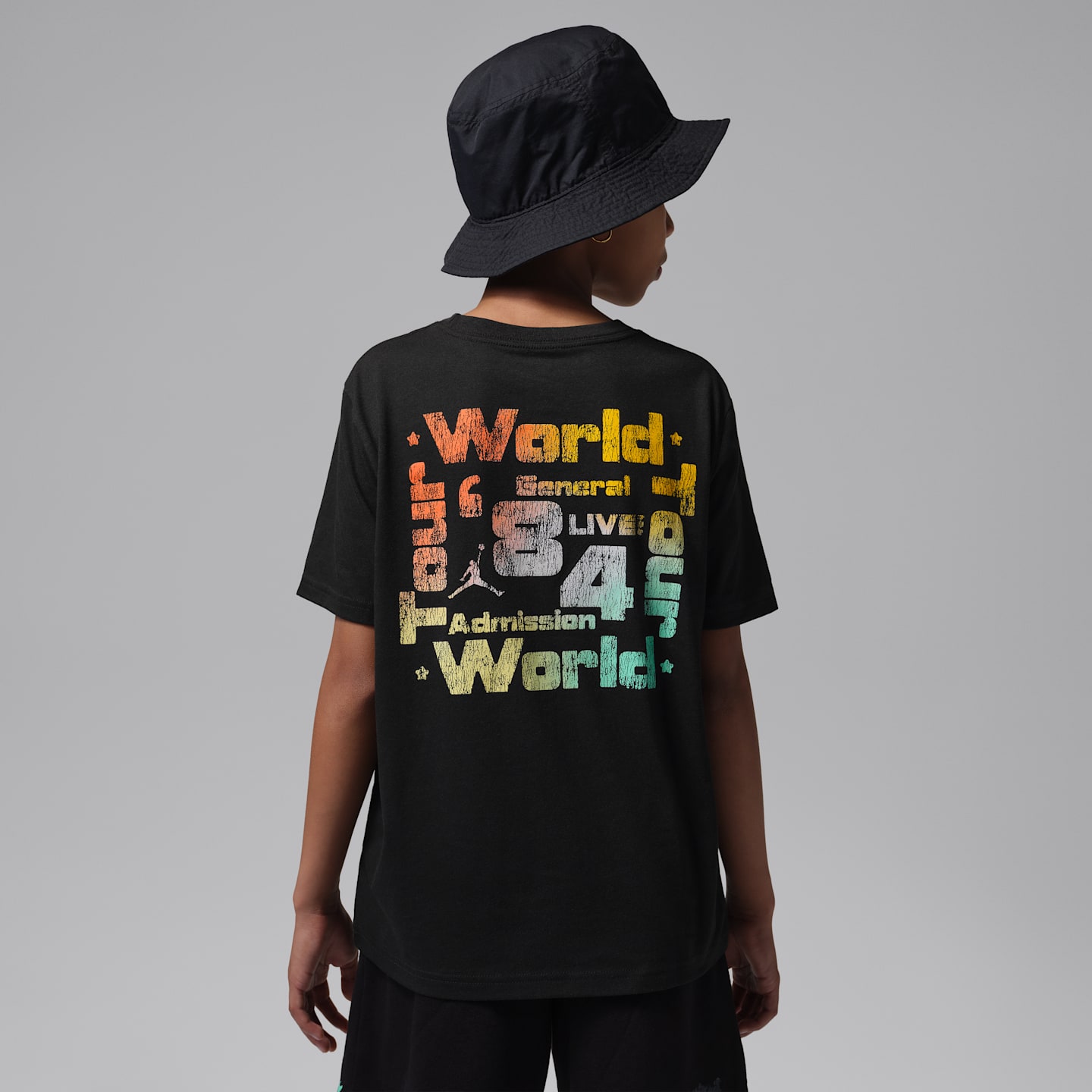 Детская футболка Jordan World Tour, цвет: Чёрный — фото 1
